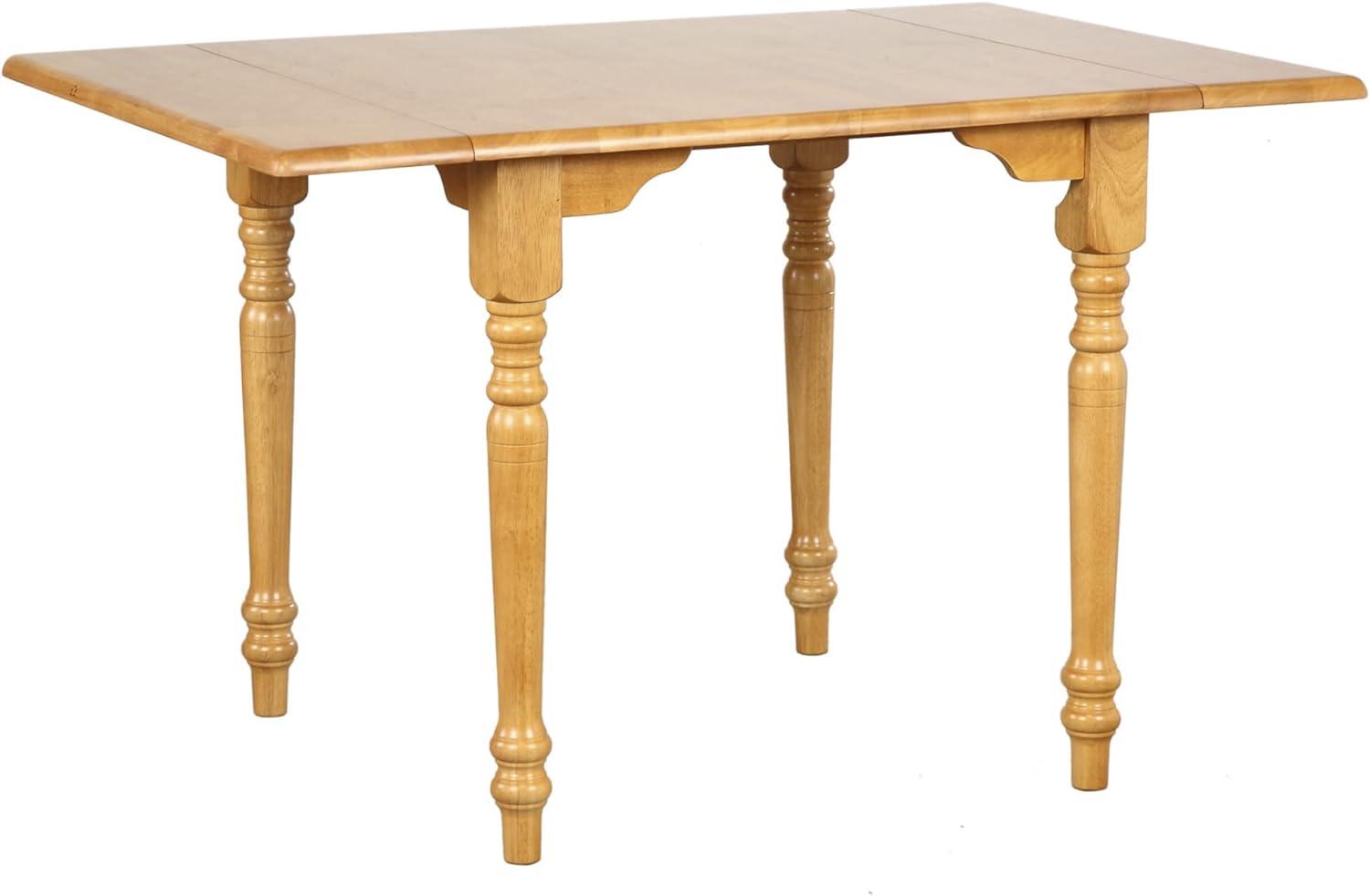 Countryside Charm Light Oak Extendable Drop Leaf Dining Table