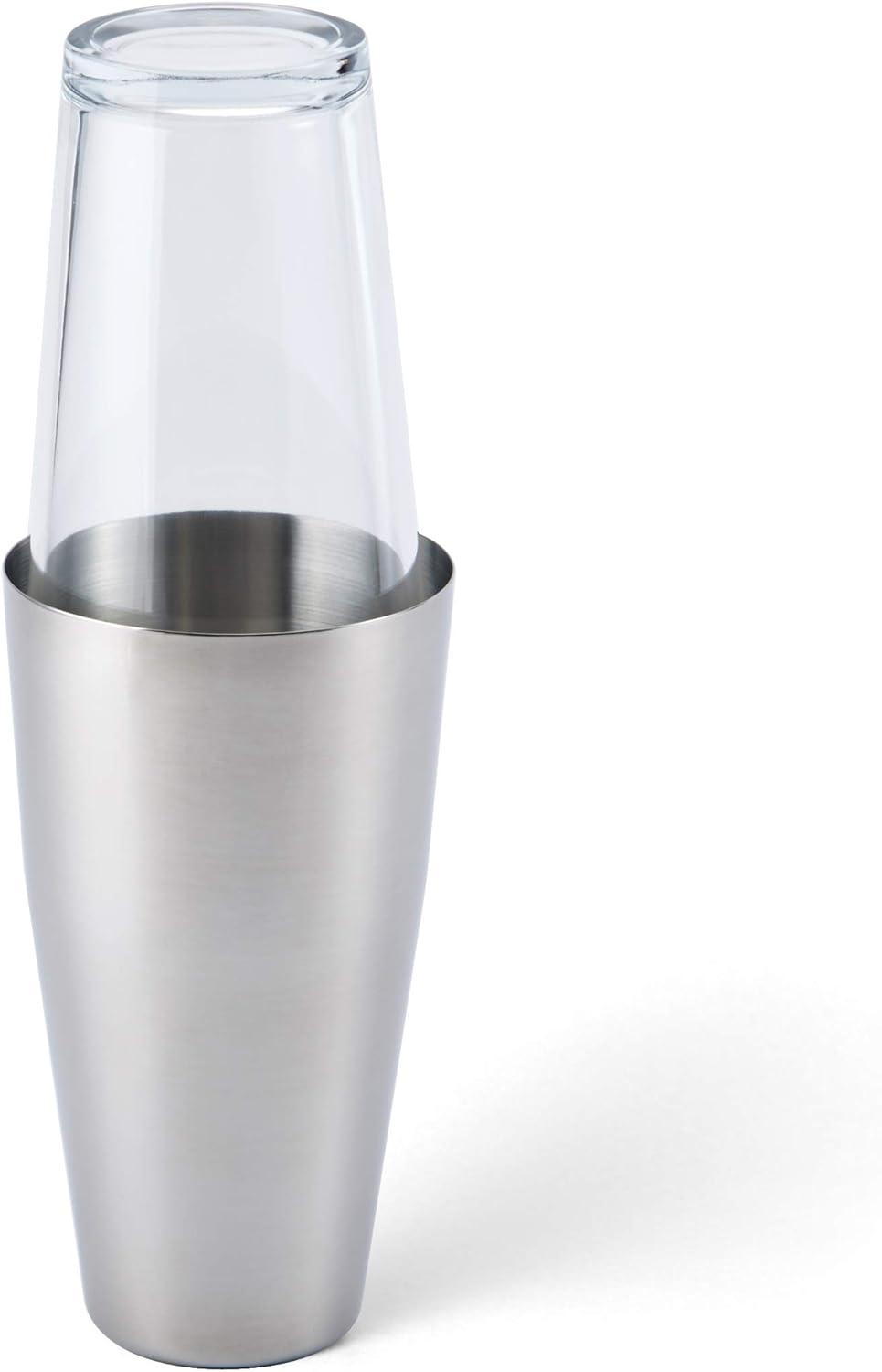 Houdini Boston Cocktail Shaker, 24 Ounce, Stainless Steel/Glass