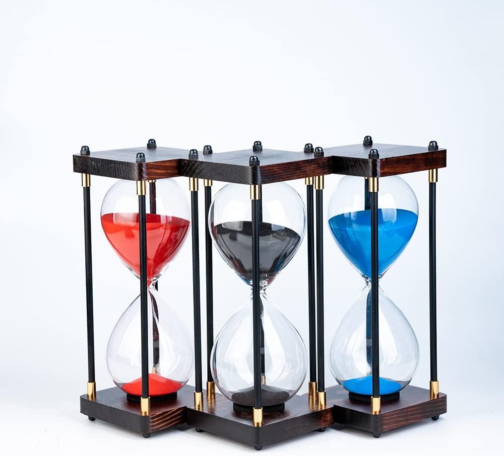 Large Sand Timer, Hourglass Timer 60 Minutes ,Vintage Wooden Hour Glass Timer