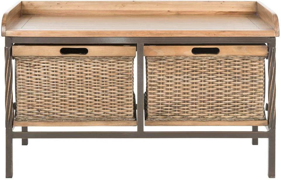 Noah 2 Drawer Wooden Storage Bench  - Safavieh