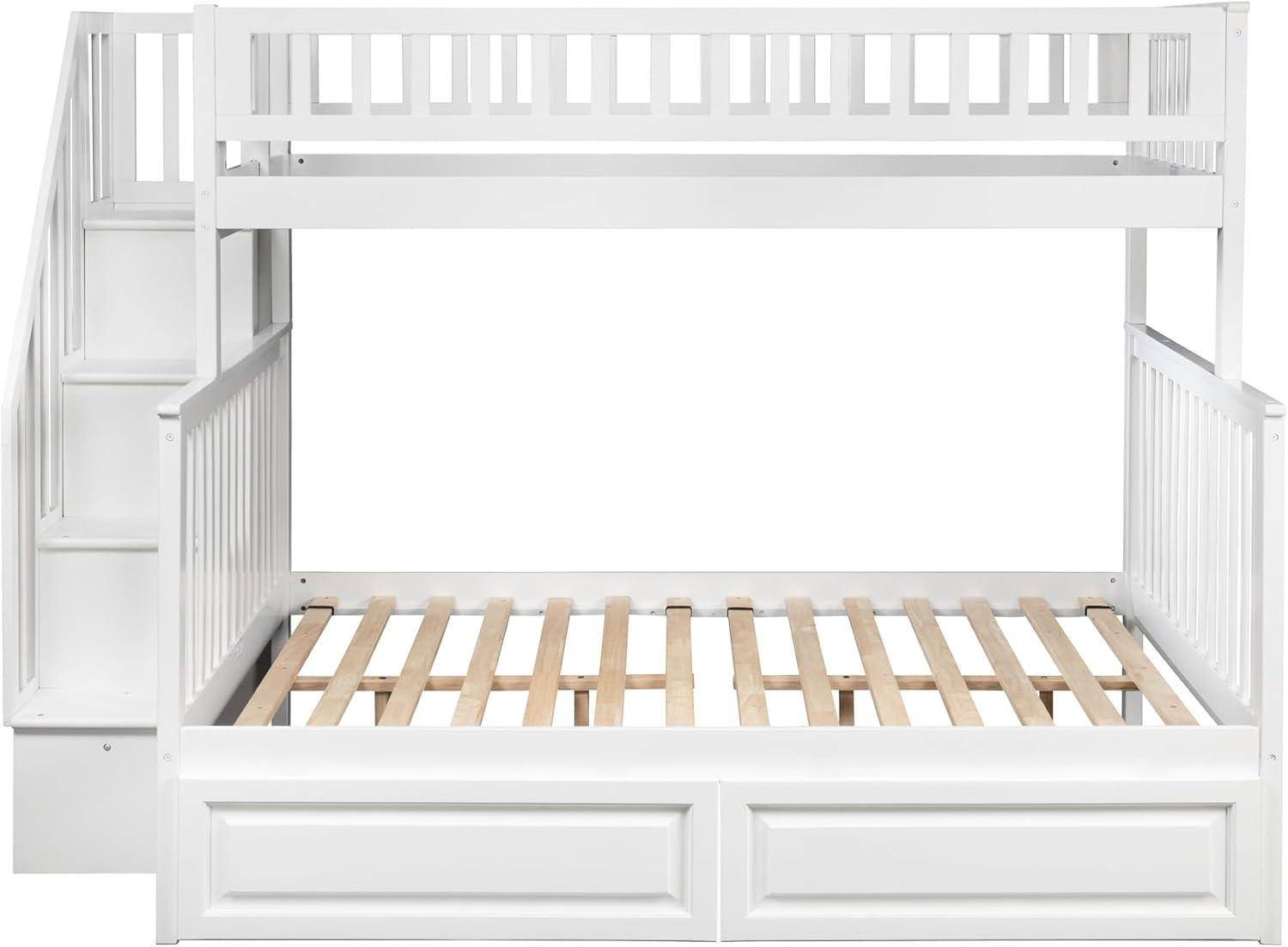 Woodland Staircase Bunk Bed Twin over Twin in Multiple Colors and Configurations
