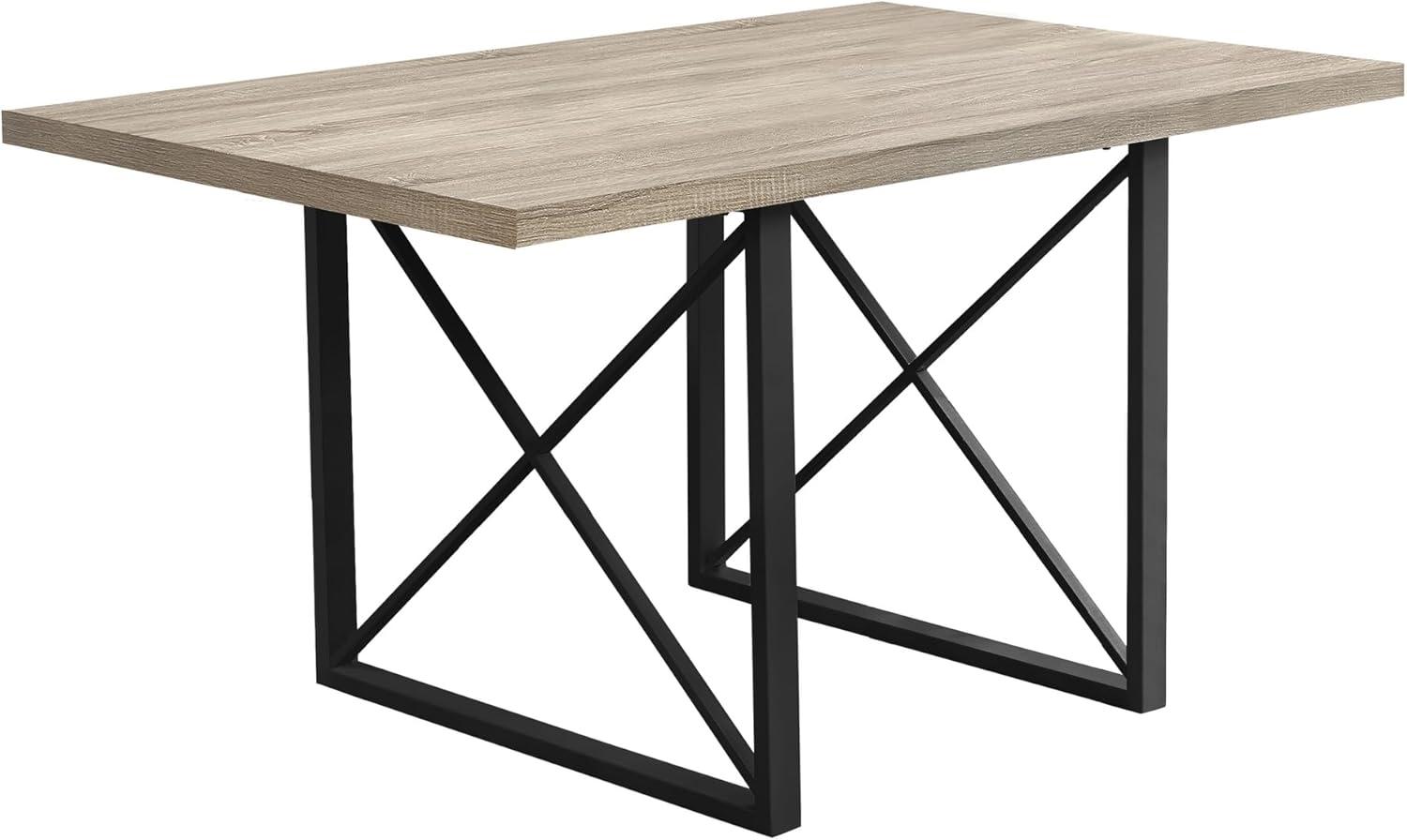 Monarch Specialties Dining Table, 60" Rectangular, Kitchen, Dining Room, Metal, Laminate