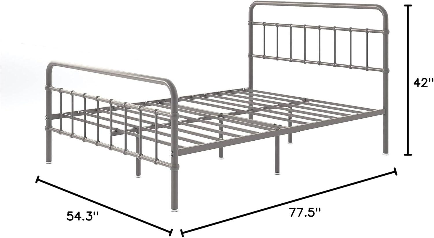 Zinus Florence 42" Modern Farmhouse Metal Platform Bed