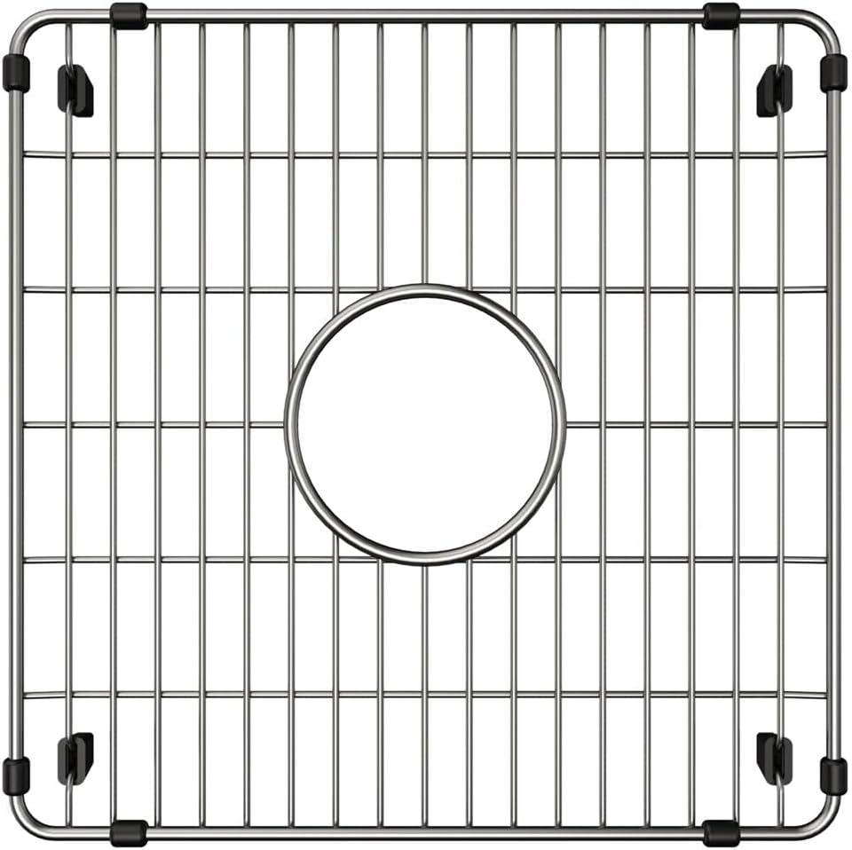 Stainless Steel Square Sink Bottom Grid with Center Drain Hole