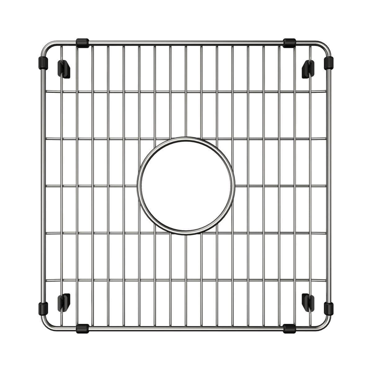 Stainless Steel Square Sink Bottom Grid with Center Drain Hole
