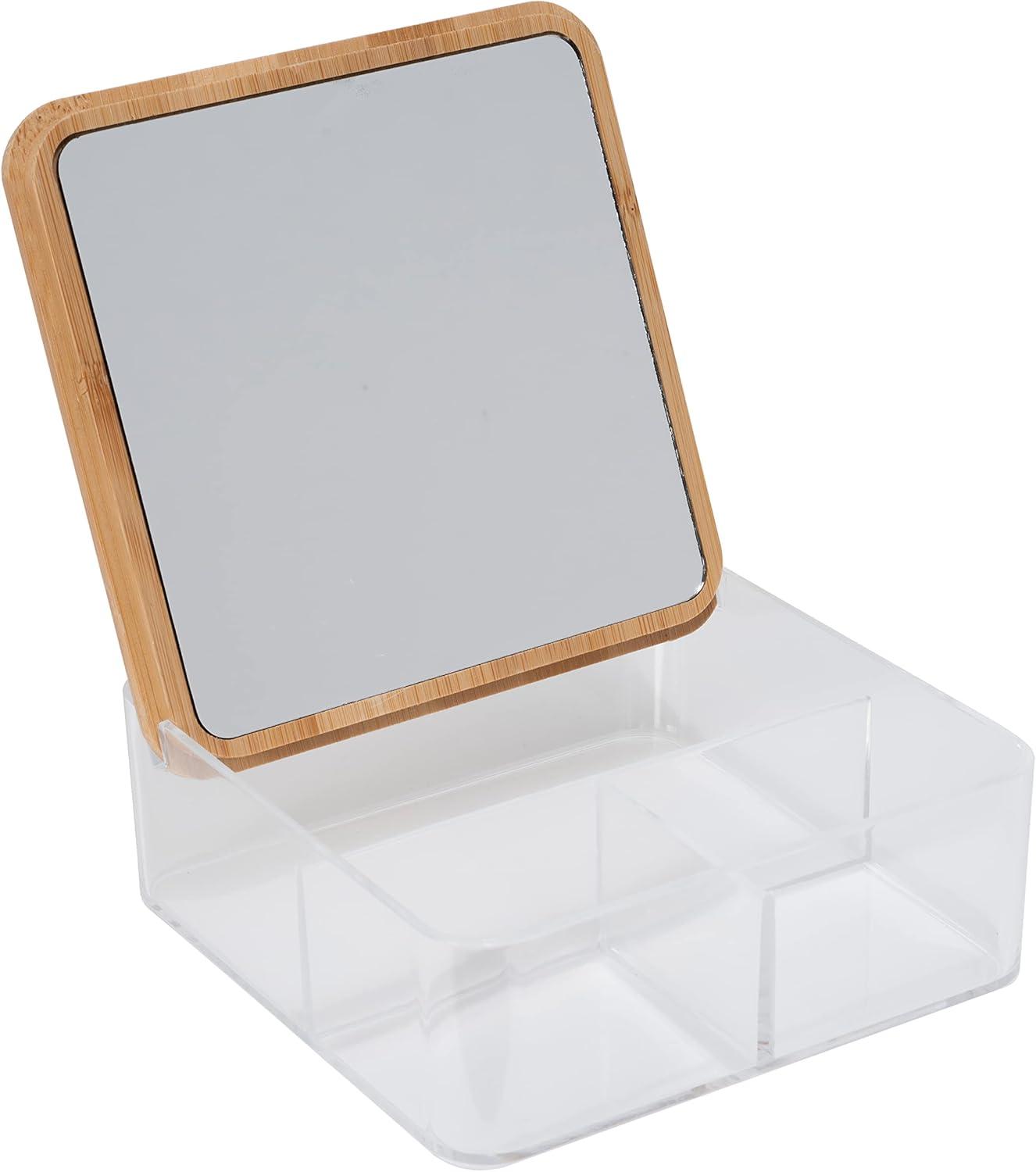 Simplify Plastic 3 Compartment Makeup Organizer
