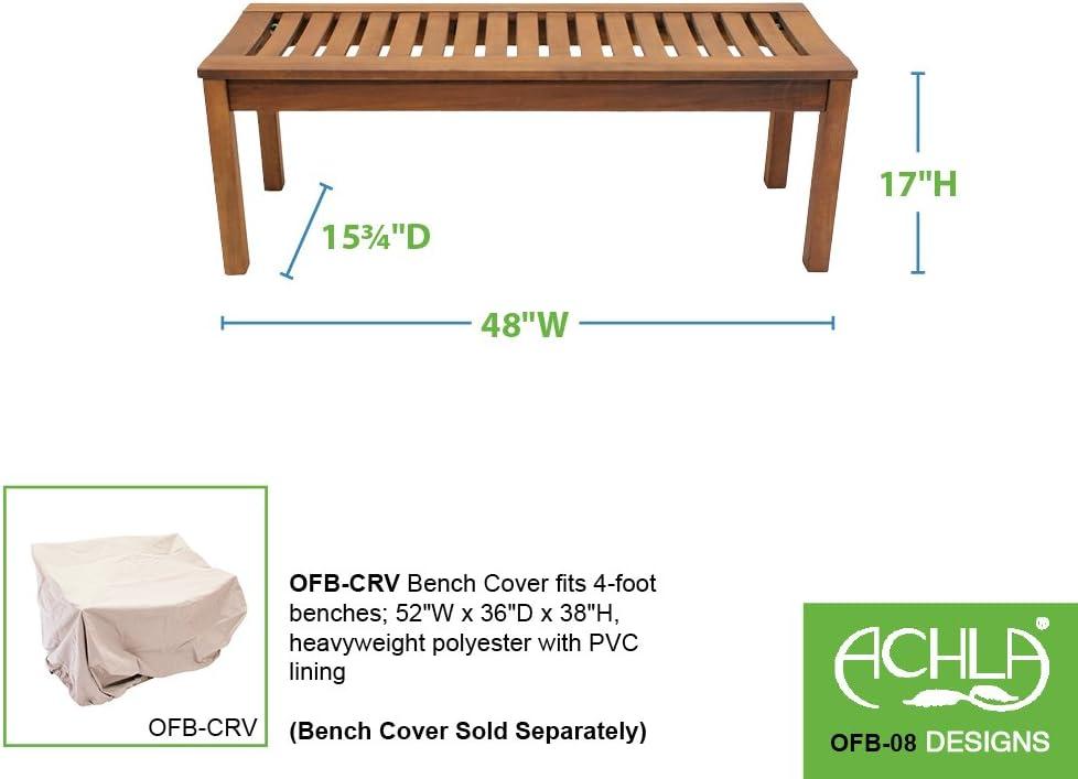 Achla Designs Backless Bench, 4-Foot - OFB-08
