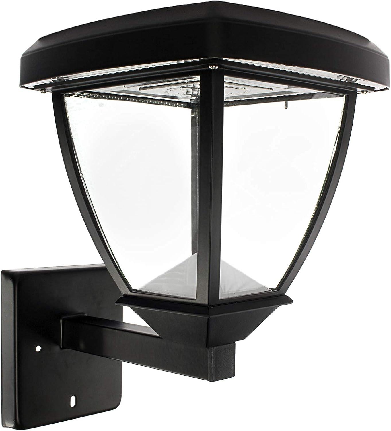 Inversee Black Cast Aluminum LED Solar Post Light