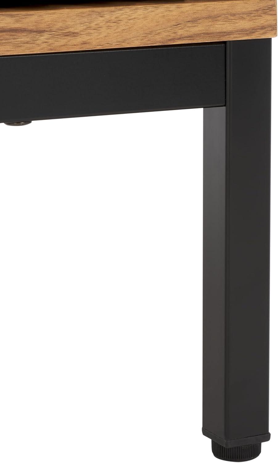 Lylia 4 Door Media Stand - MED9623 - Oak/Black - Safavieh
