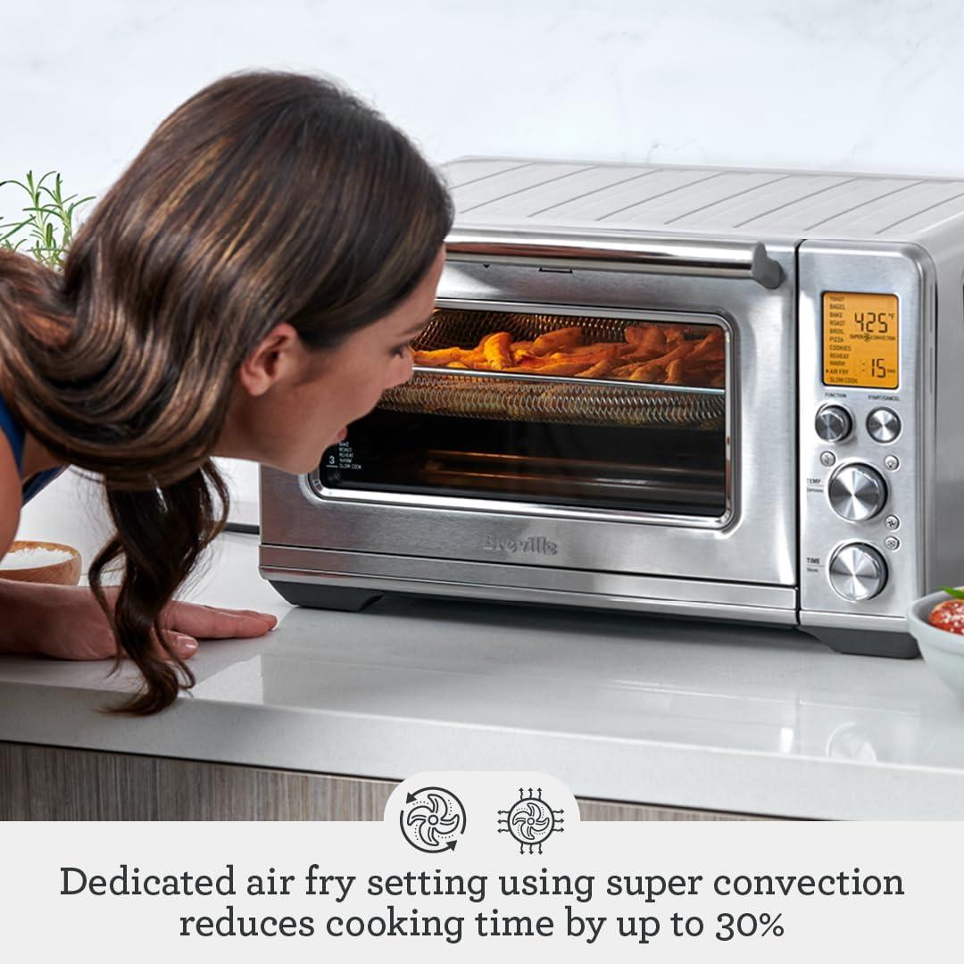 Black Stainless Steel Smart Air Fryer Convection Oven