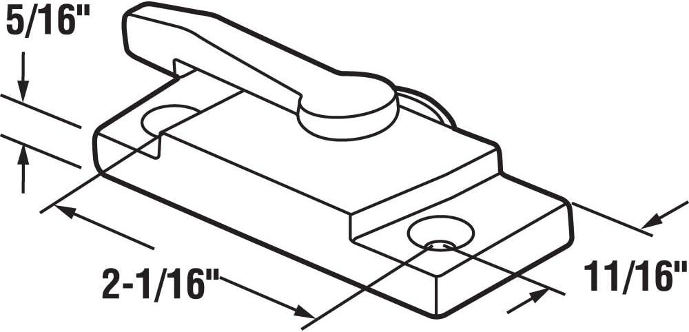 Almond Diecast Zinc Vertical Sliding Window Sash Lock