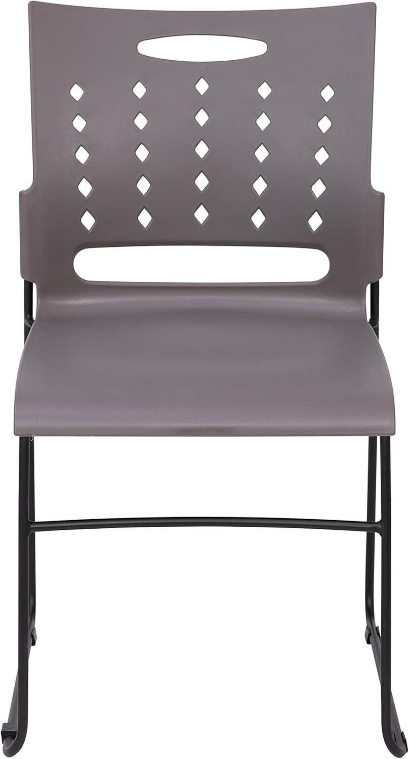 Flash Furniture 881 lb. Capacity Sled Base Stack Chair with Carry Handle and Air-Vent Back