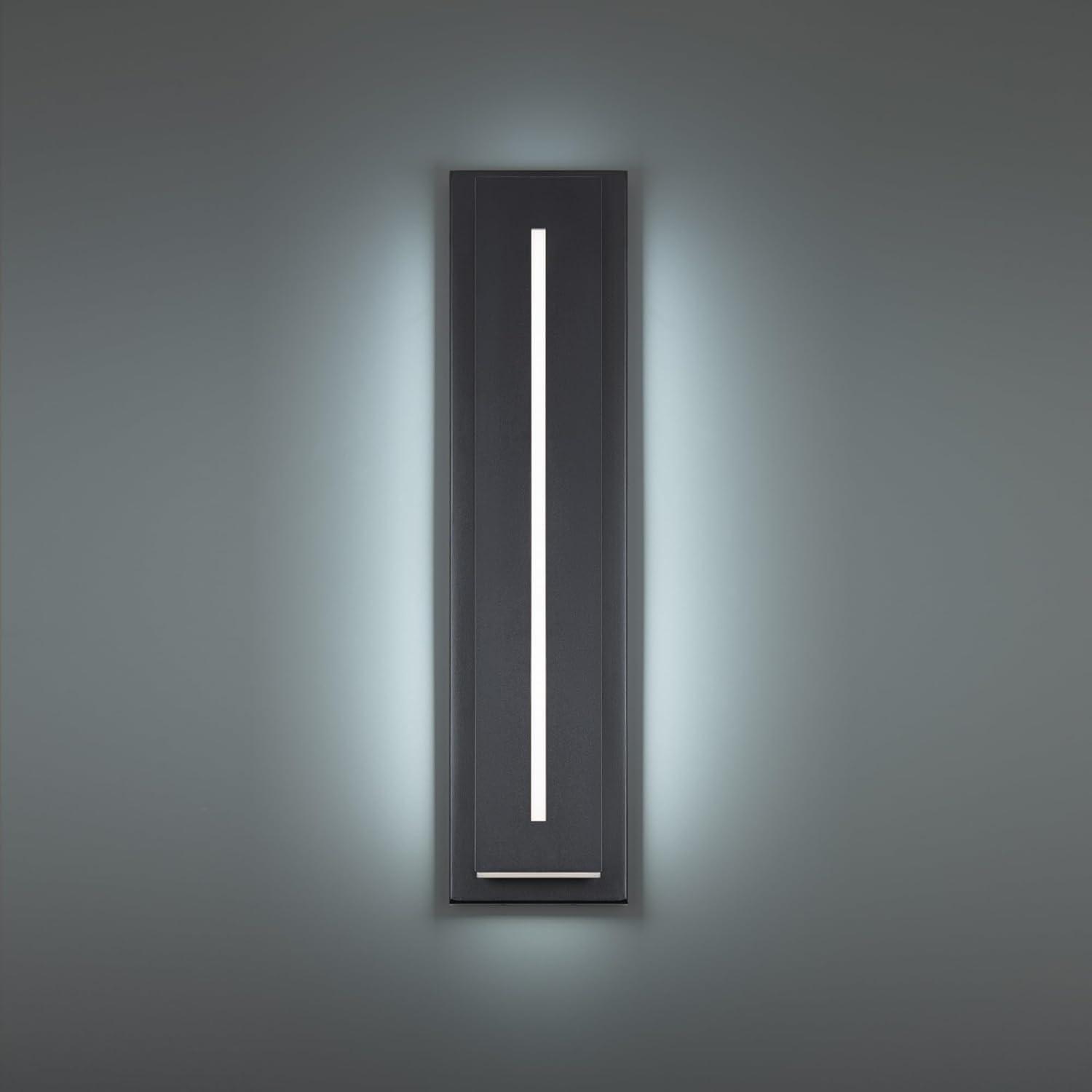 Midnight Single Light Outdoor Aluminum LED Wall Light