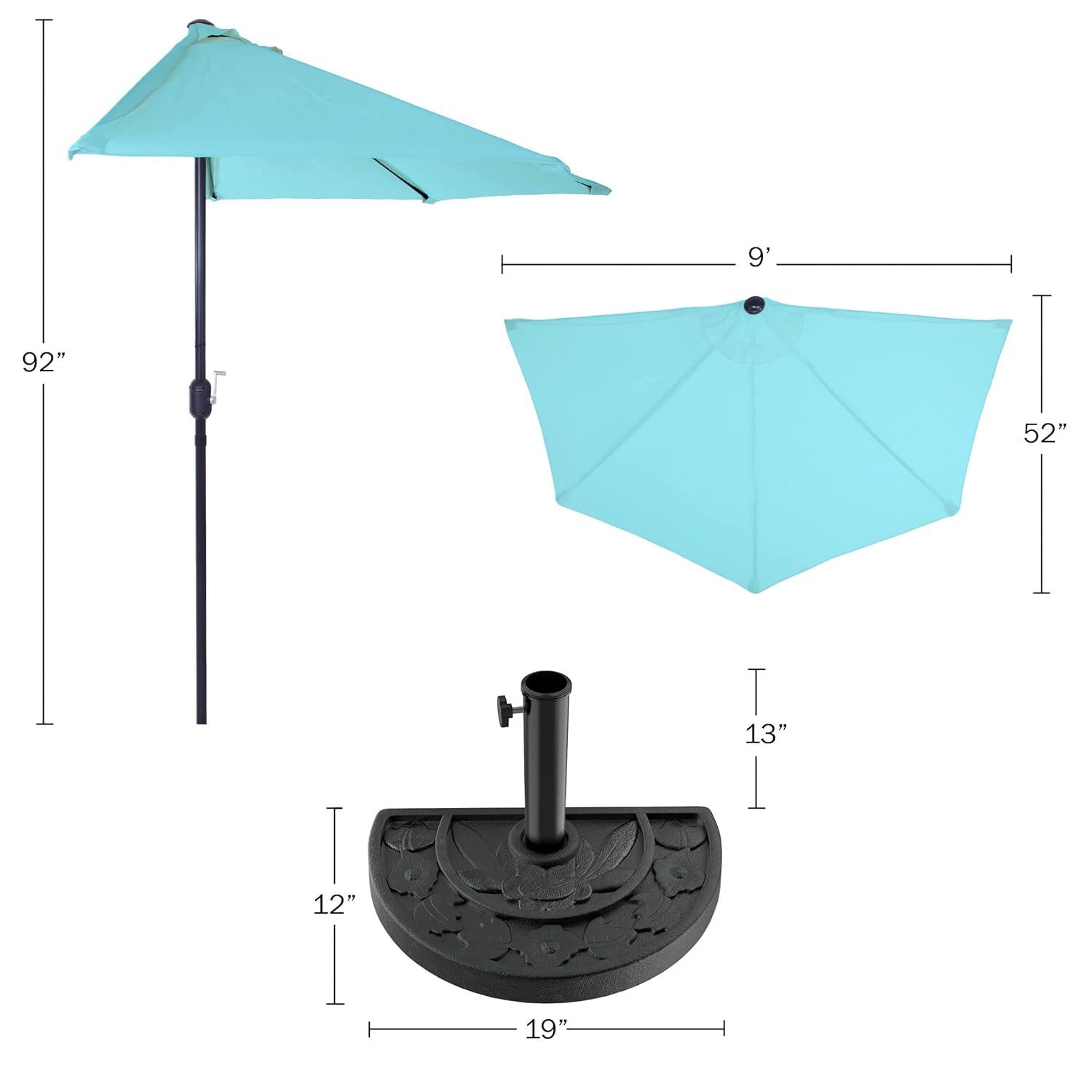 Patson 9' Half Market Umbrella
