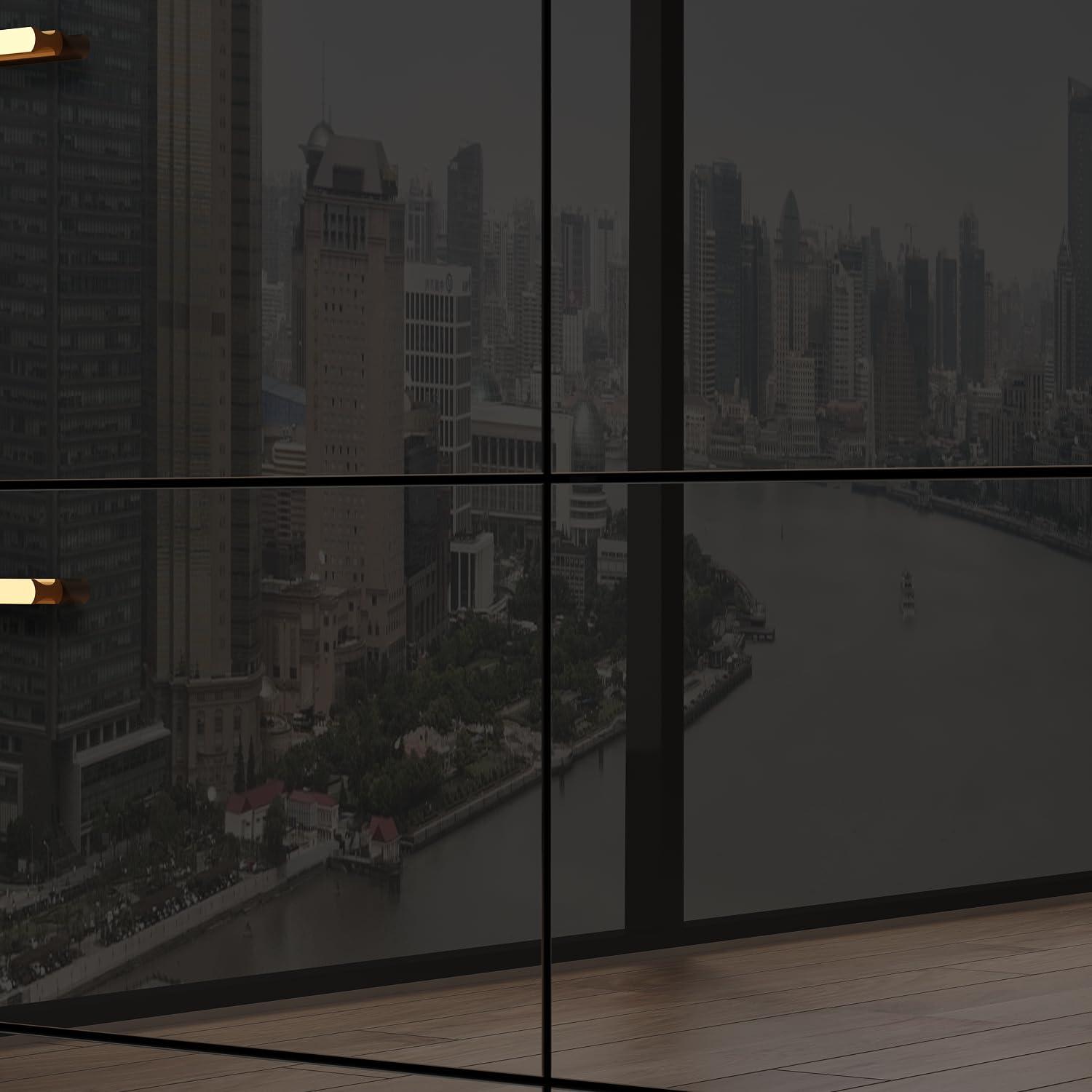 Homsee Black 55.1" L Dresser Storage Chest with 6 Drawers & High Glossy Surface, Wood Double Dresser Chest with Metal Handles for Bedroom, Living Room & Hallway