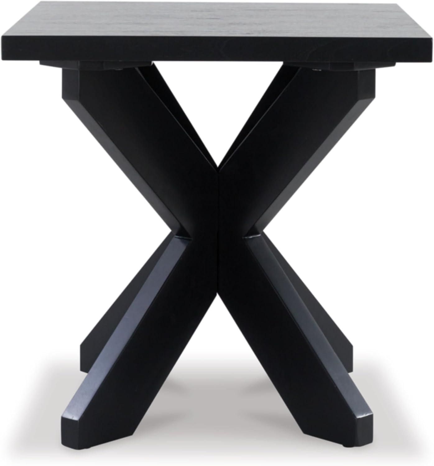 Signature Design by Ashley Contemporary Joshyard End Table, Black