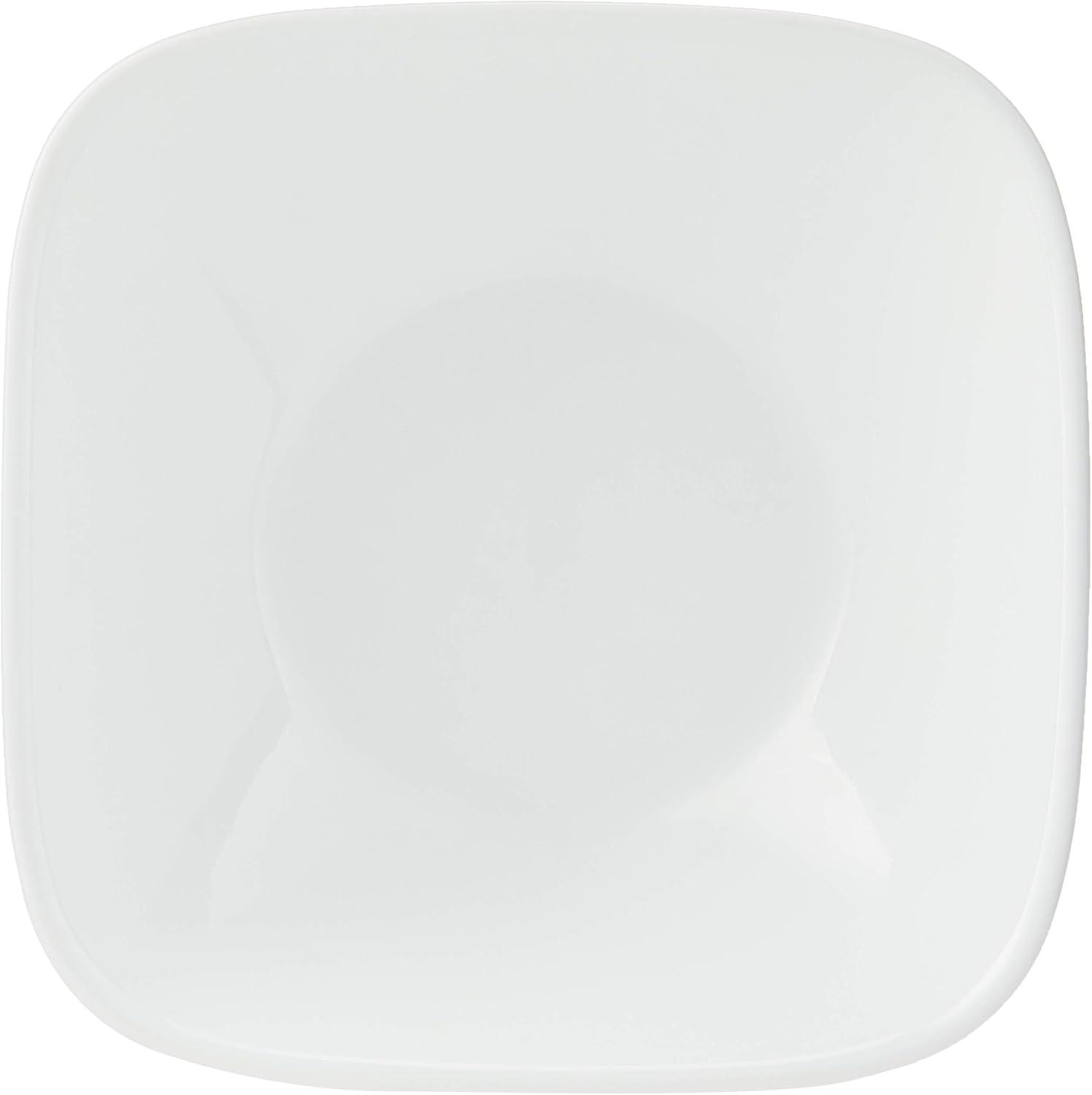 Corelle Pure White 32 oz Square Glass Serving Bowl (Set of 2)
