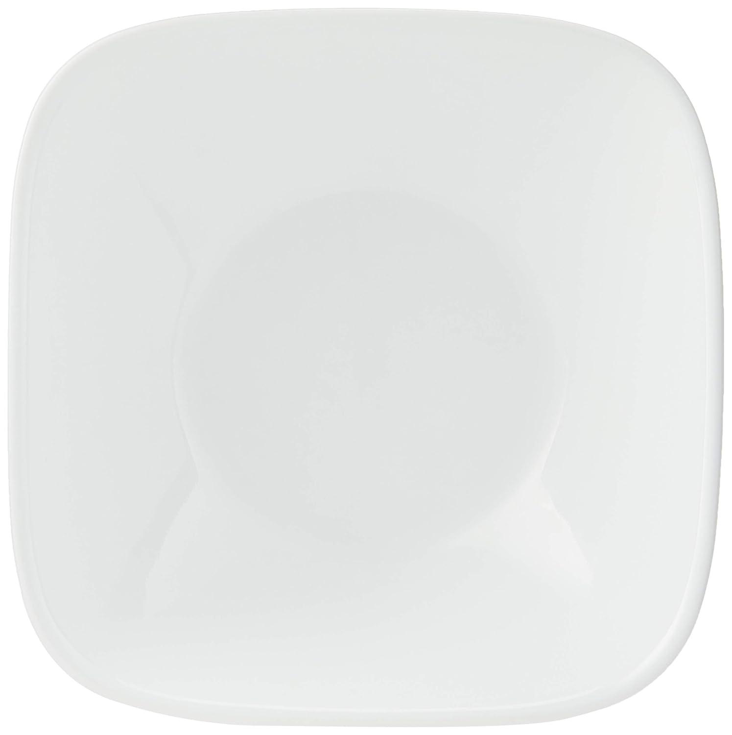 Corelle Pure White 32 oz Square Glass Serving Bowl (Set of 2)