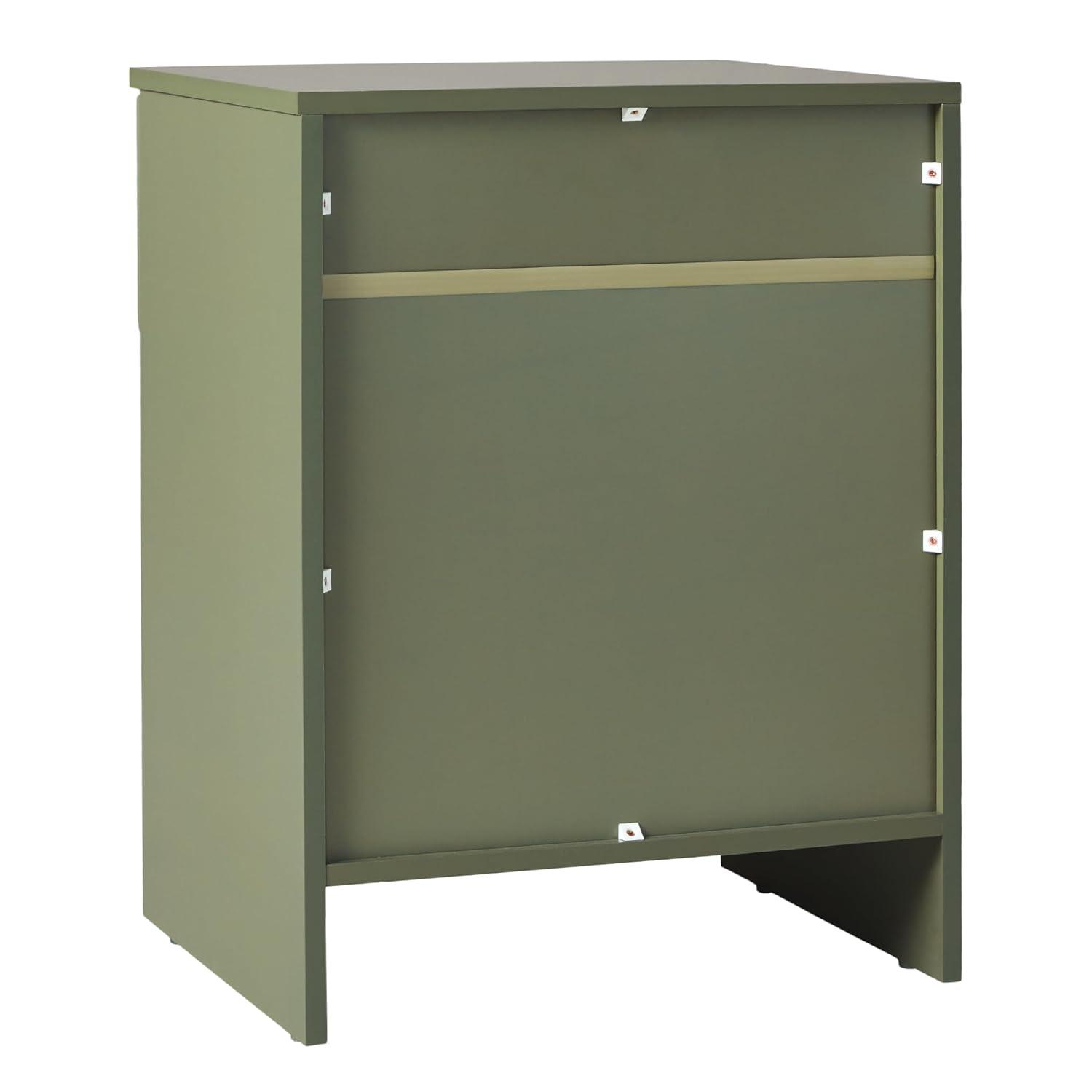 Ebern Designs Jaqualine 1-Drawer Nightstand with Storage Cubby