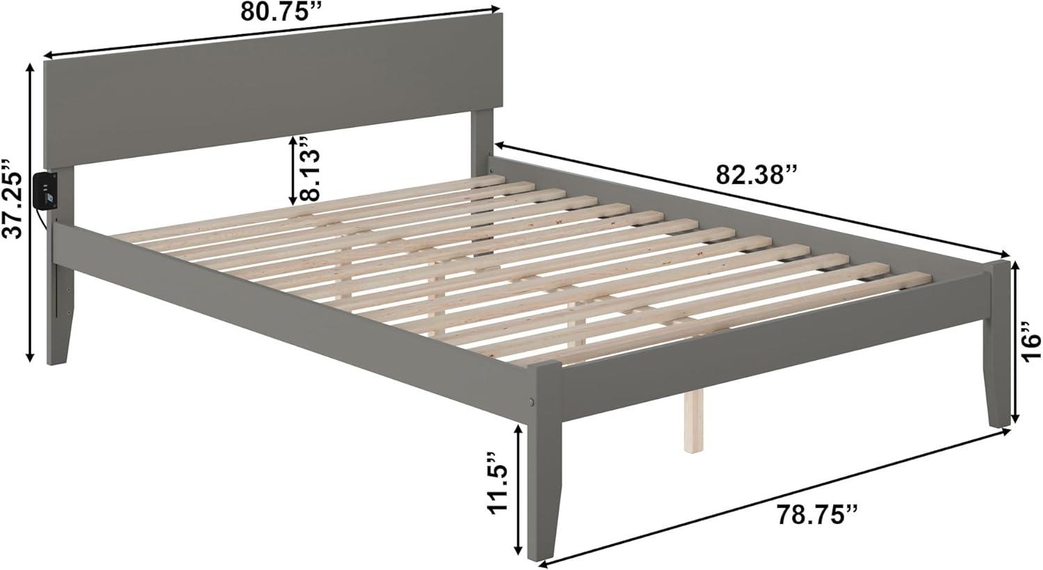 Orlando Platform Bed with Open Foot Board, Multiple Colors, Multiple Sizes