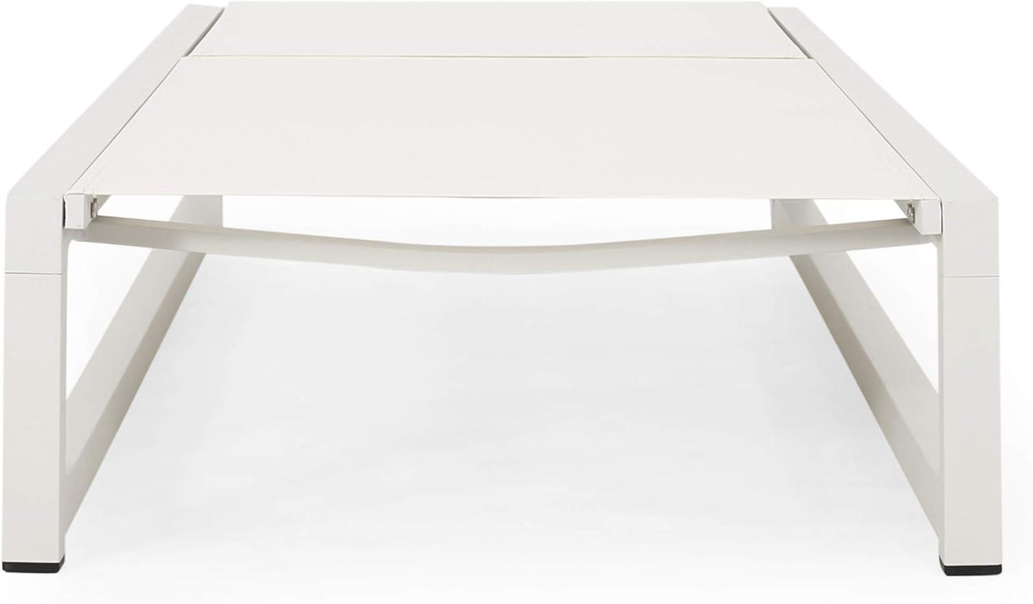 Christopher Knight Home Modesta Outdoor Aluminum Mesh Chaise Lounge (Set of 2) by  White