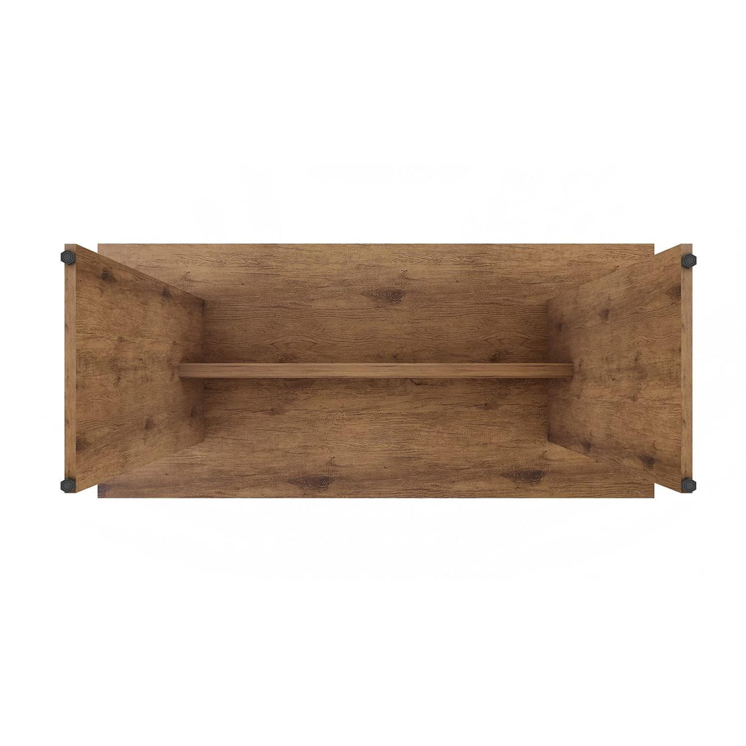 NoMad 67.91 Rustic Country Dining Set of 3 in Nature