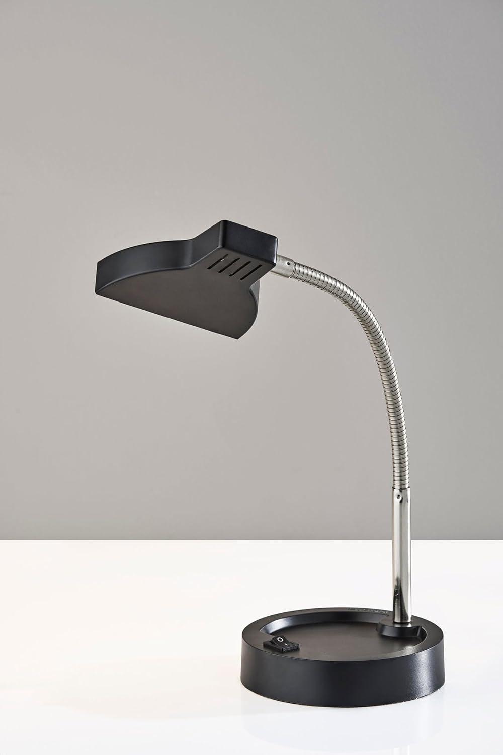 Adesso Slender Desk Lamp: Energy-Efficient 4W LED, Adjustable Gooseneck, ETL Listed, Modern Style