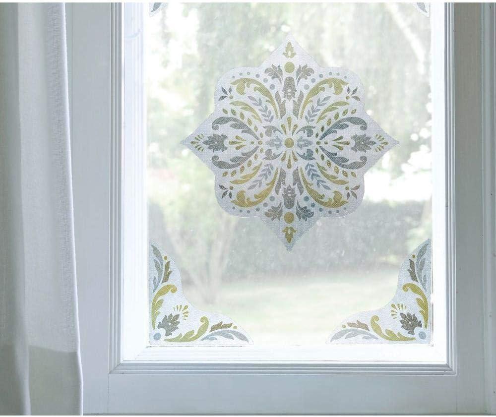 12" x 12" Medallion Accent Window Film - Artscape: Vinyl Decorative Film, Classic Patterns, Privacy & Insulation