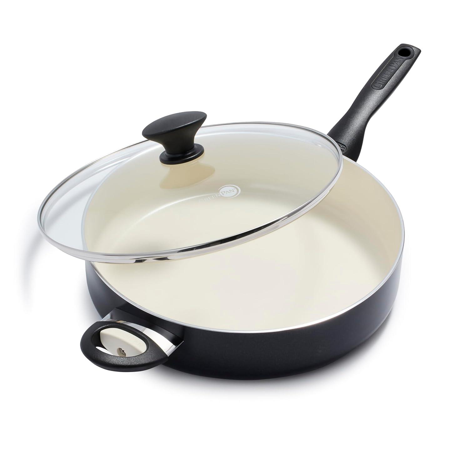 GreenPan GreenPan Rio Healthy Ceramic Nonstick 5Qt Saute Pan with Lid