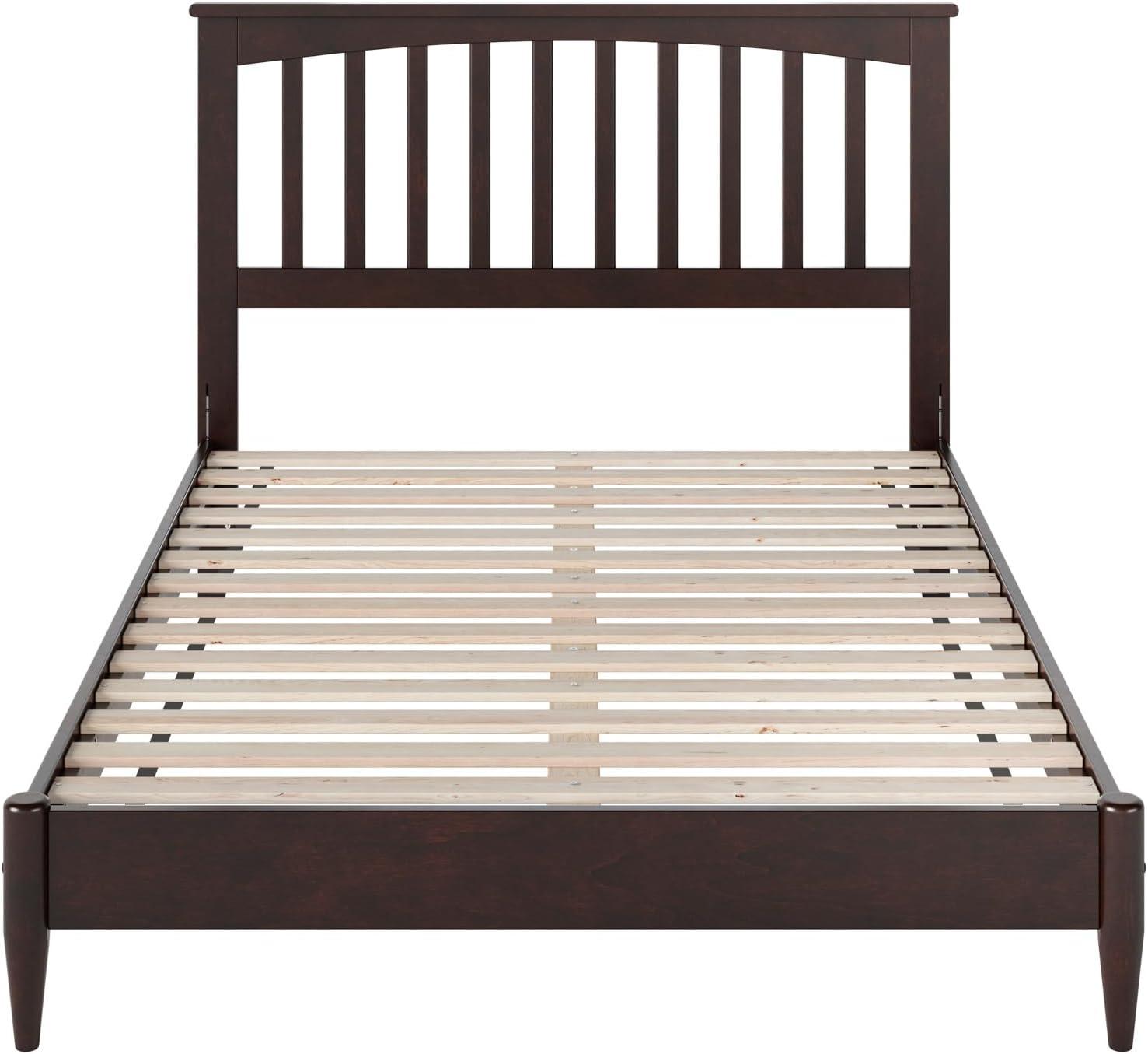 AFI Becket Full Solid Wood Low Profile Platform Bed, Espresso