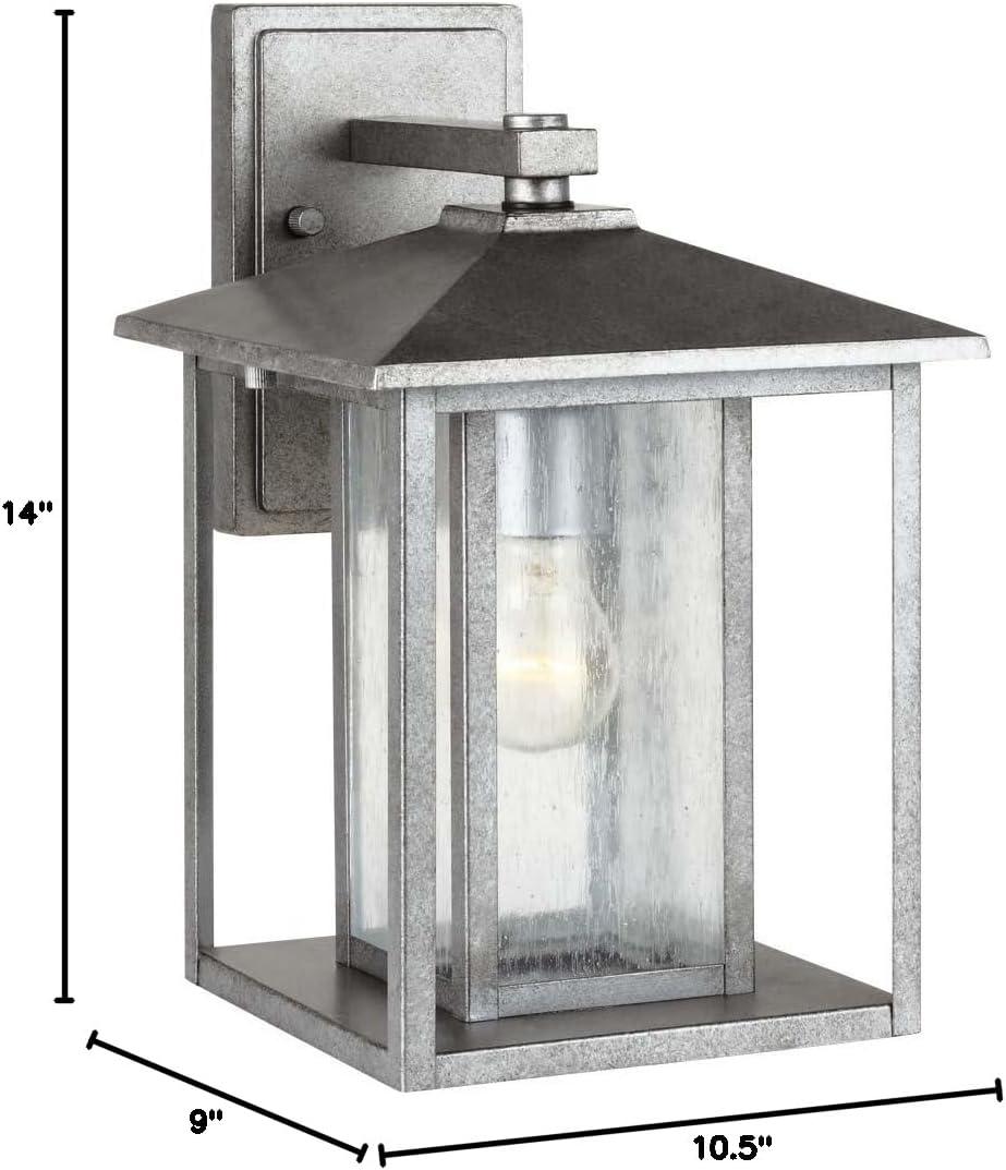 88027-57 Hunnington Outdoor Wall Lantern Outside Fixture, One - Light, Weathered Pewter