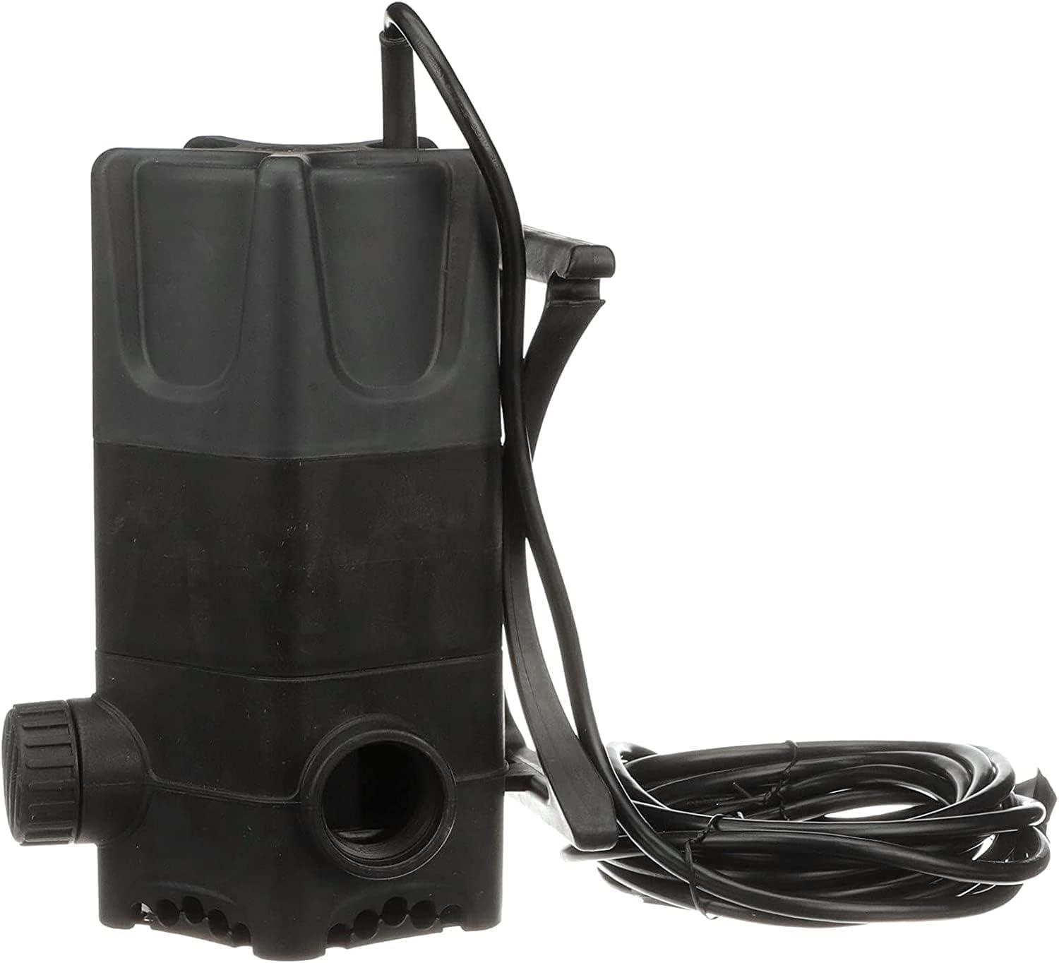 Little Giant WGP-95-PW 115 Volt, 4280 GPH Dual Discharge Direct Drive Submersible Waterfall and Pond Pump, Black, 566407