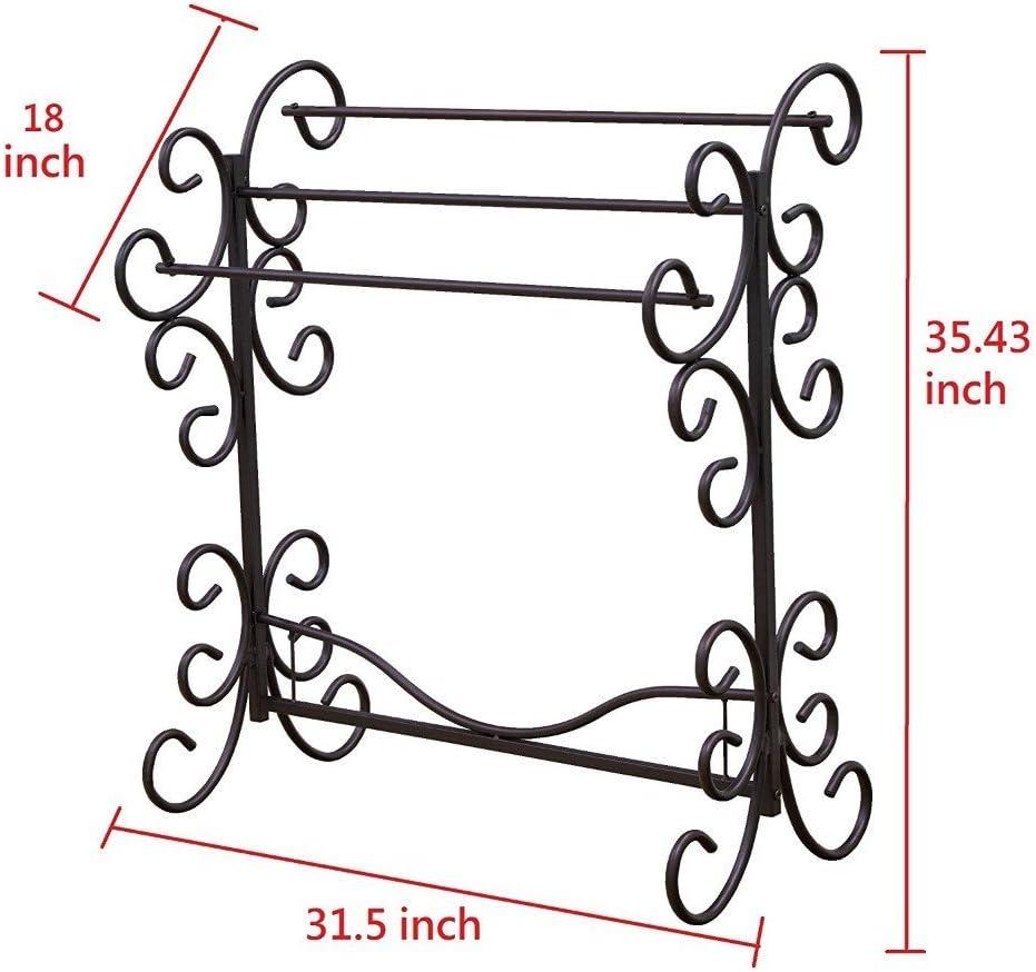 Metal Scroll Blanket Rack