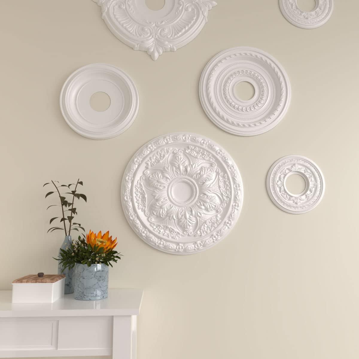 Ekena Millwork 20"OD x 1 5/8"P Baile Ceiling Medallion (Fits Canopies up to 3 1/4")