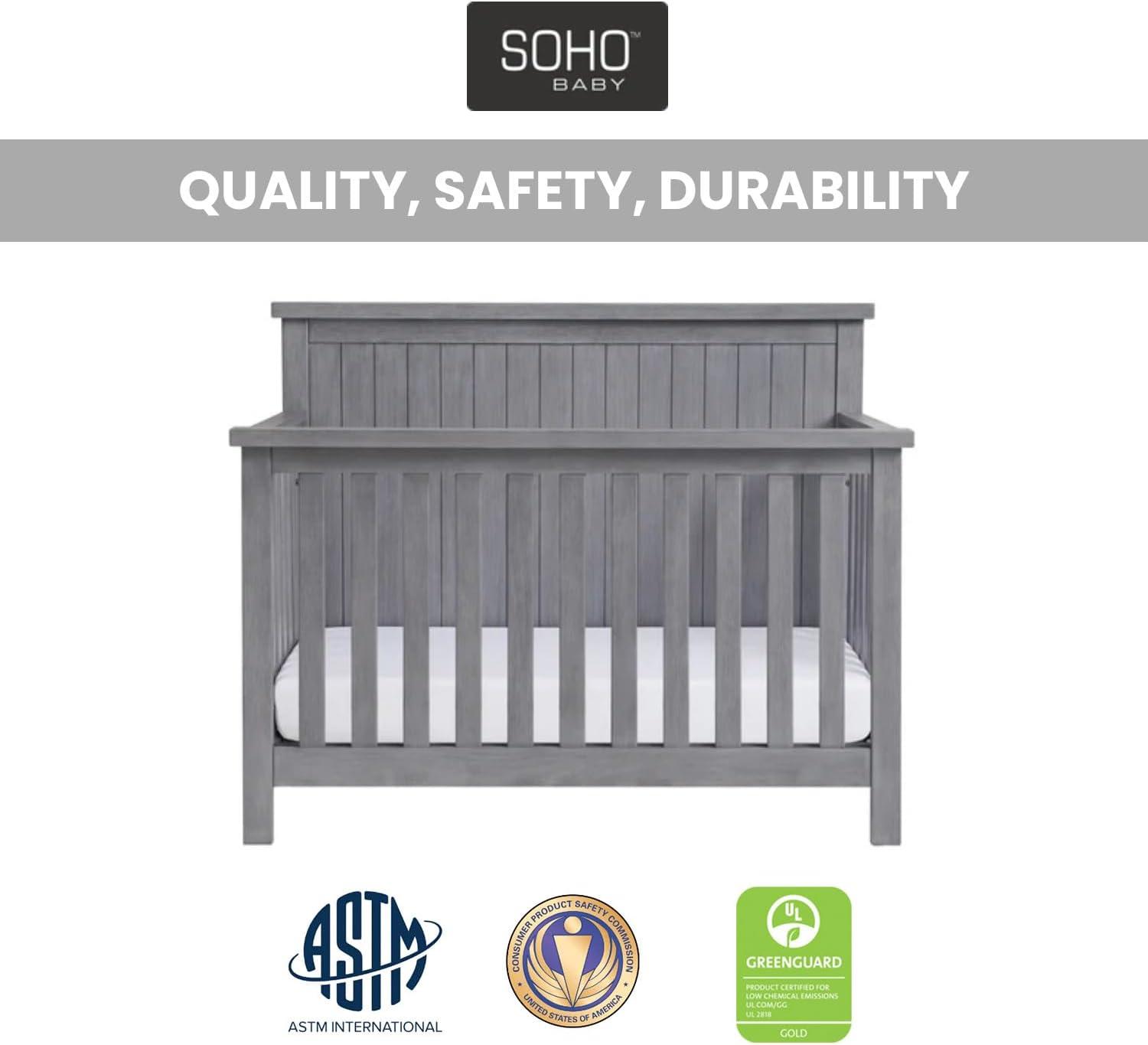 Soho Baby Everlee 4 in 1 Convertible Crib