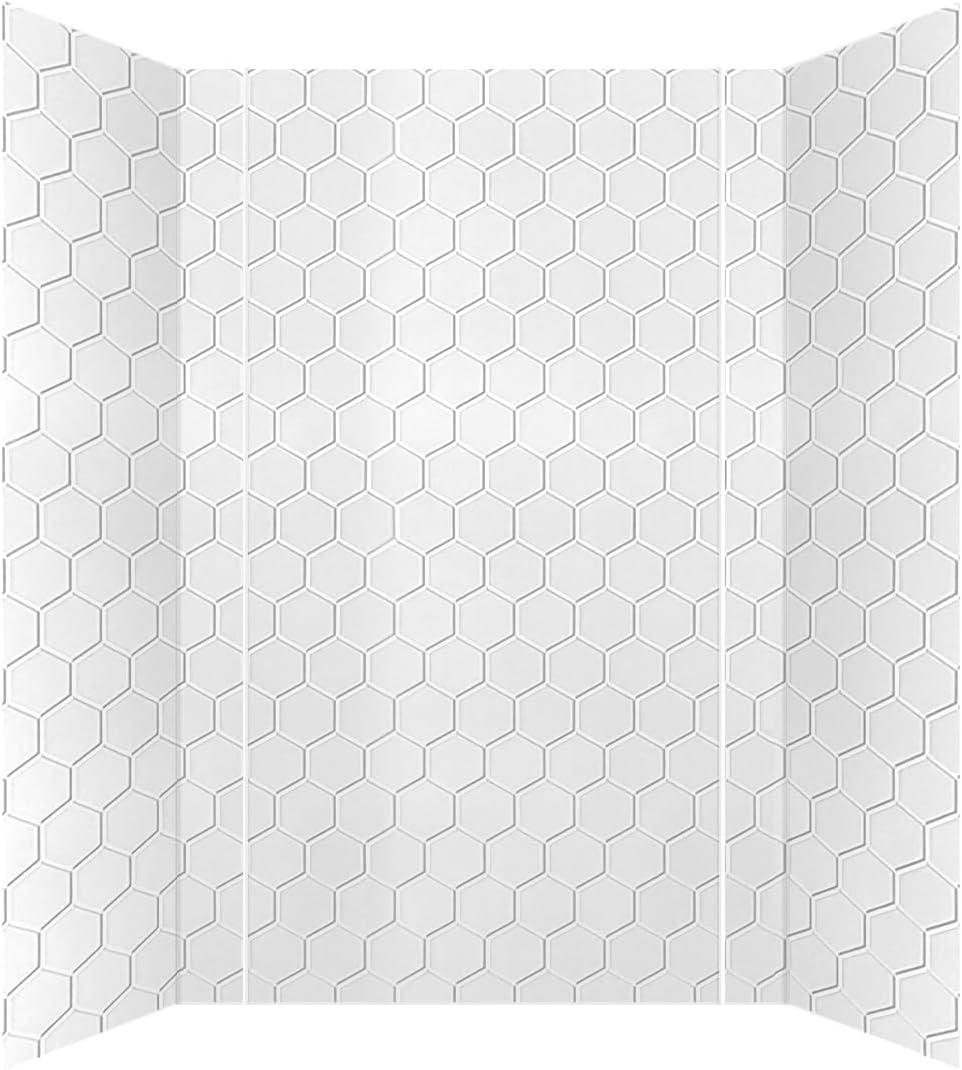 Hex Tile - Mirroflex - Tub and Shower Wall Panel