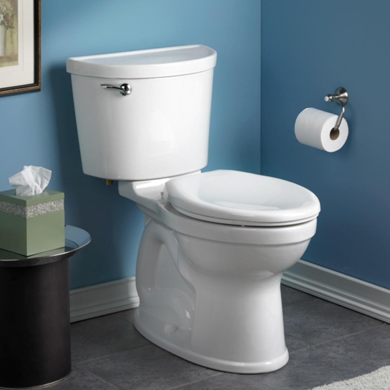 White Elongated Two-Piece High Efficiency Toilet