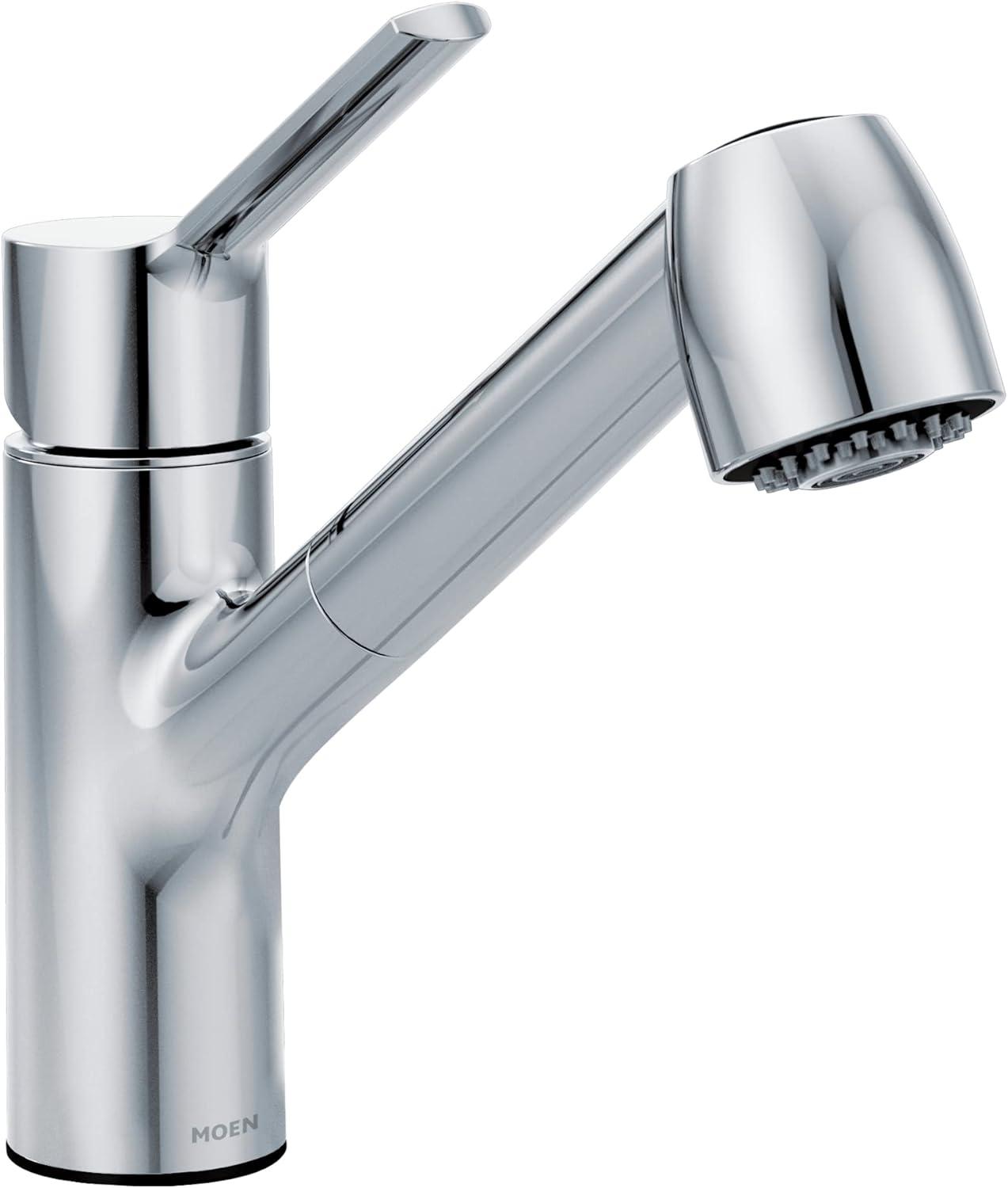 Method Pull Out Single Handle Kitchen Faucet with Power Clean and Duralock