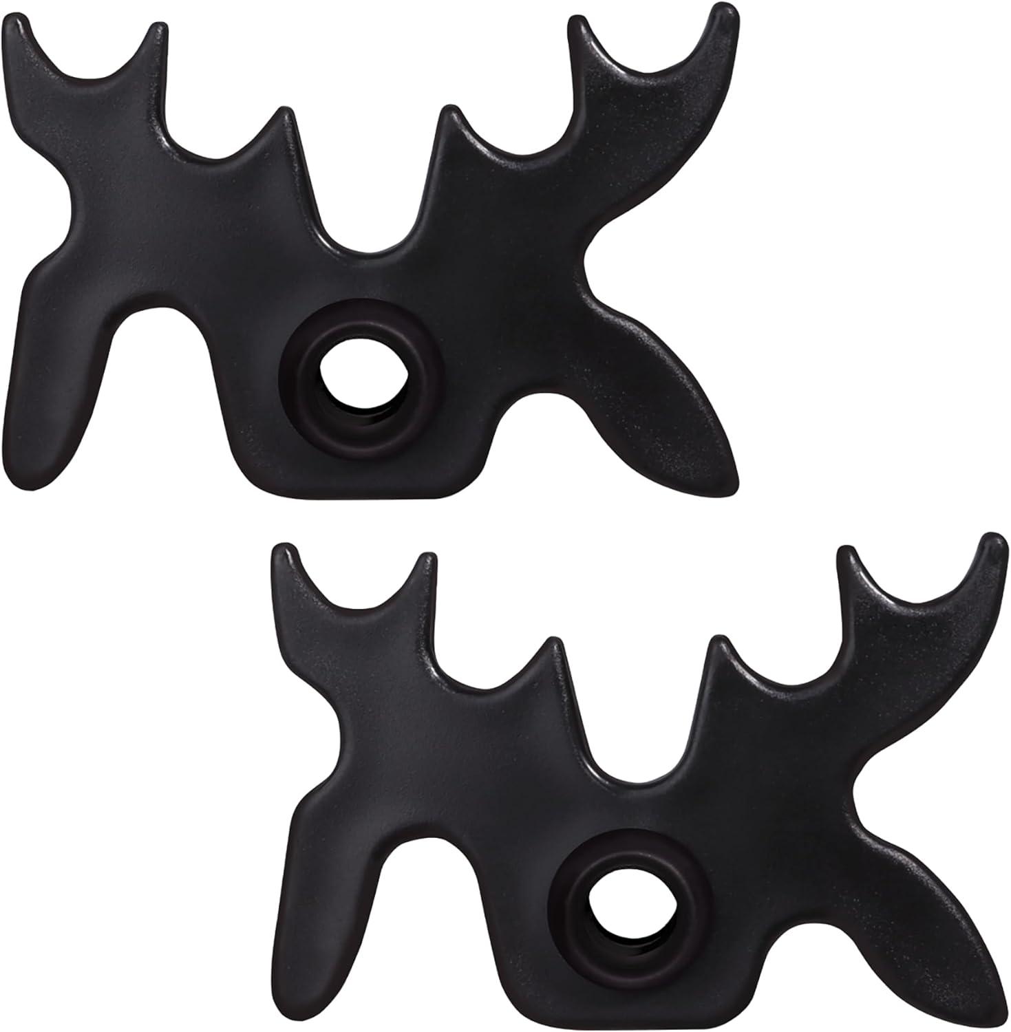 GSE Plastic Slip-On Billiard Cue Bridge Head – Moosehead Design, Universal Fit, Pool Billiard Accessories (2-Pack)