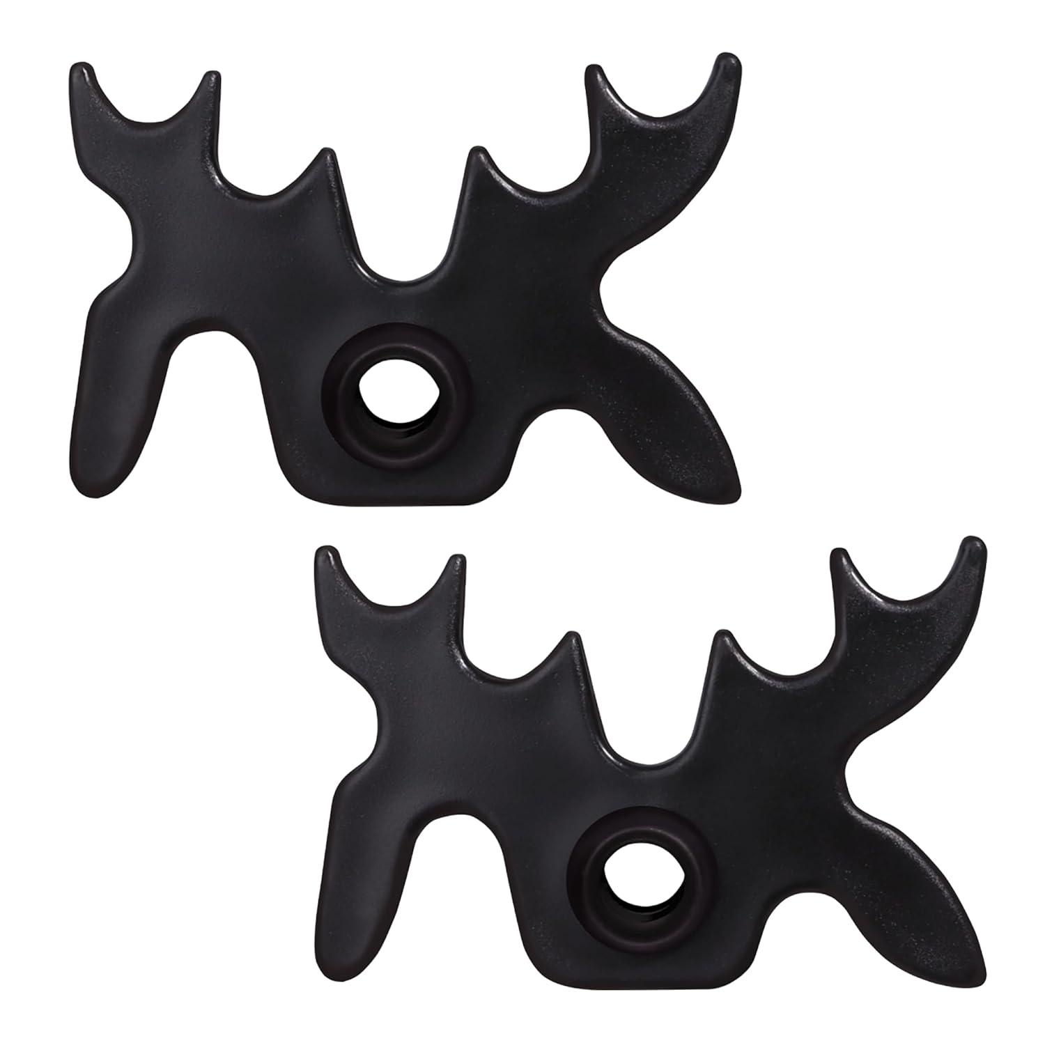 GSE Plastic Slip-On Billiard Cue Bridge Head – Moosehead Design, Universal Fit, Pool Billiard Accessories (2-Pack)