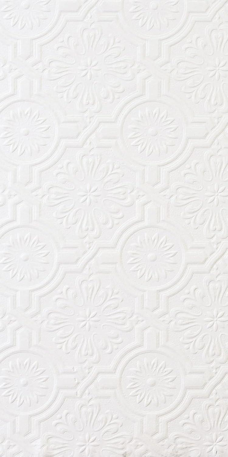 Brewster 148-32817 Paintable Solutions III Victorian Tin Ceiling Paintable Wallpaper,White