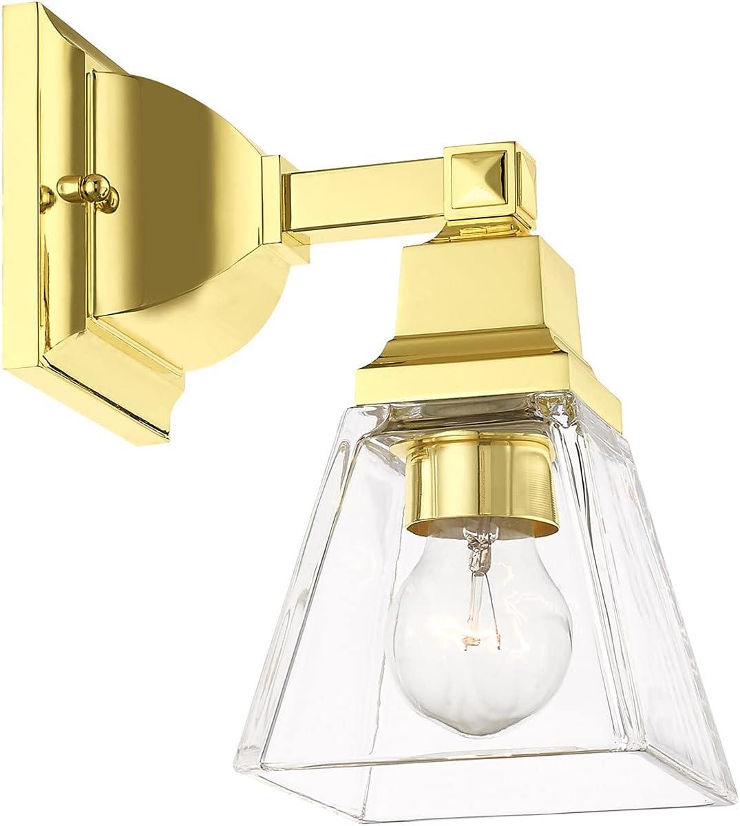Livex Lighting Mission 1 - Light Sconce in  Polished Brass