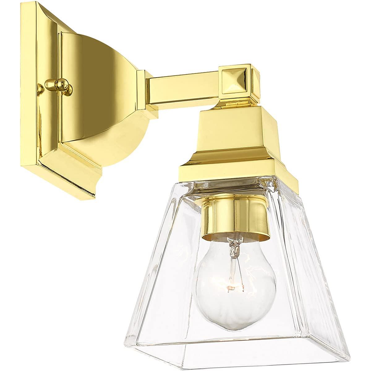 Livex Lighting Mission 1 - Light Sconce in  Polished Brass