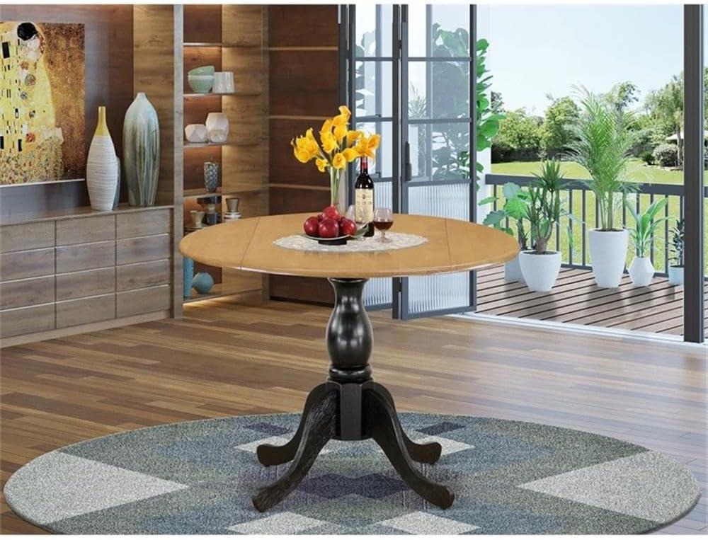 Dublin Extendable Round Solid Wood Dining Table