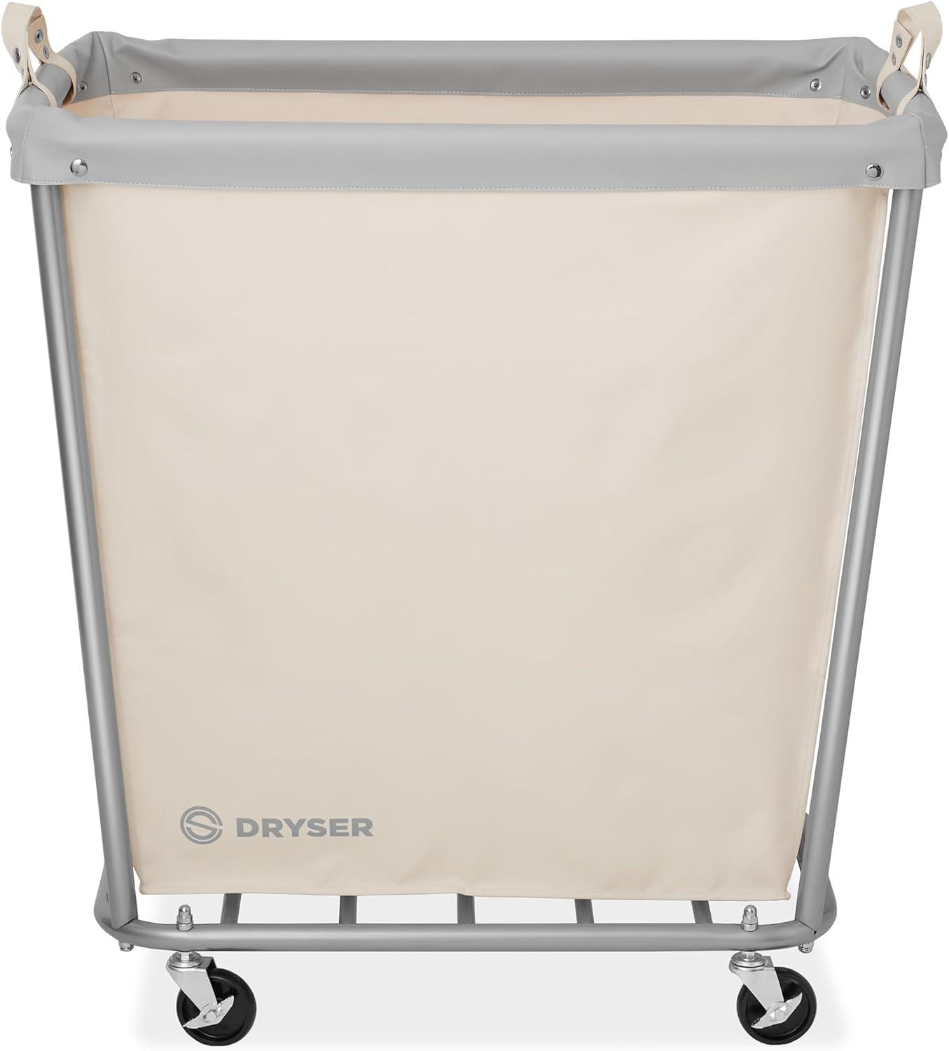 Metal Free Standing Laundry Cart with Wheels