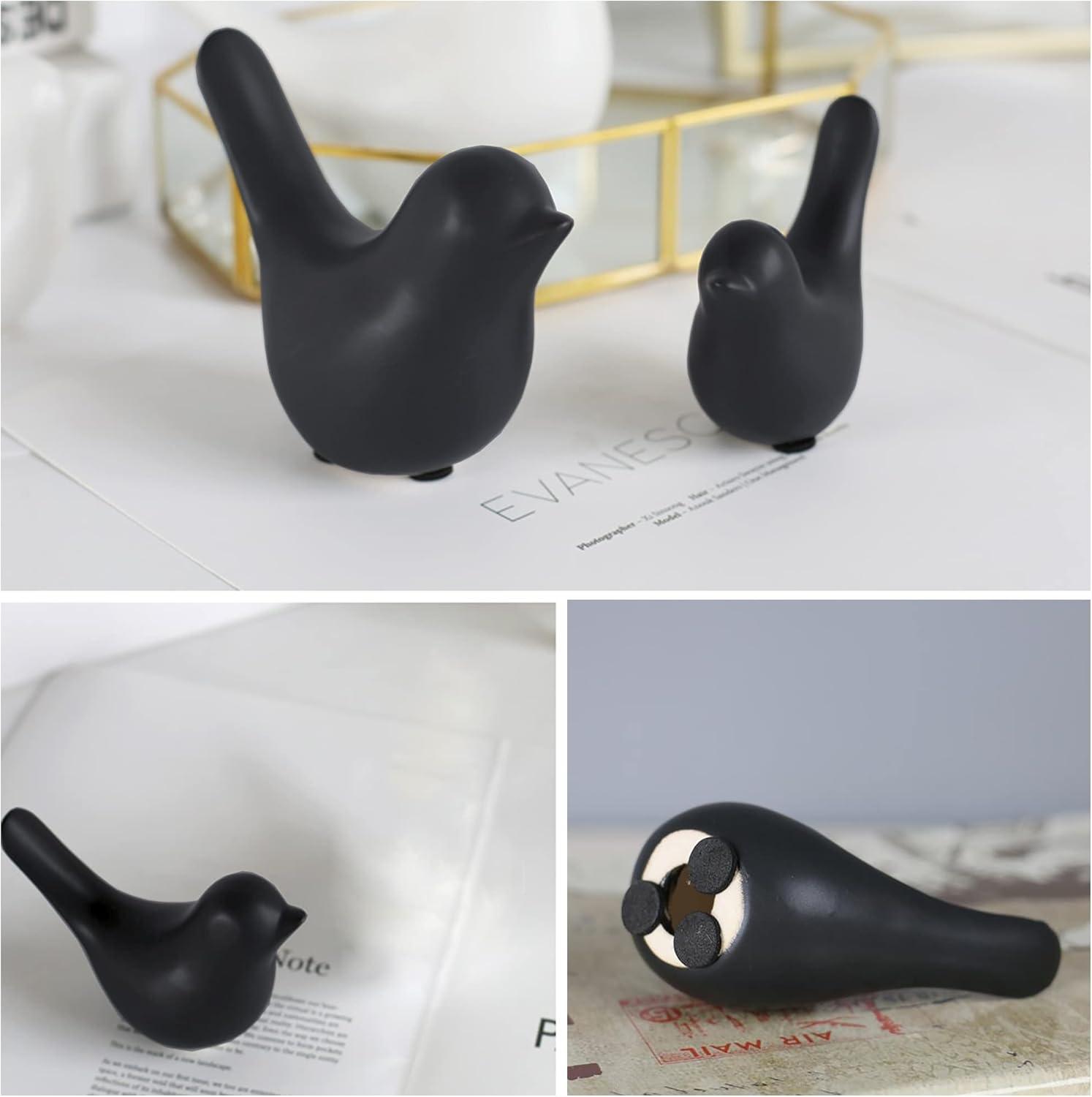 Mengzhiii Creative Golden Ceramic Bird Ornaments Modern Minimalist Living Room Home Table Decorations Babies Second Christmas Ornament