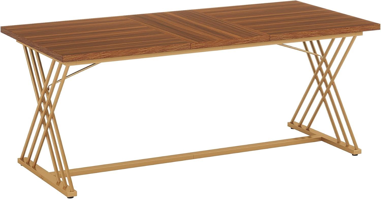 Tribesigns 63" Computer Desk, Modern Wood Home Office Desk, Computer Table Executive Desk, Study Writing Table Workstation for Living Room Bedroom Office