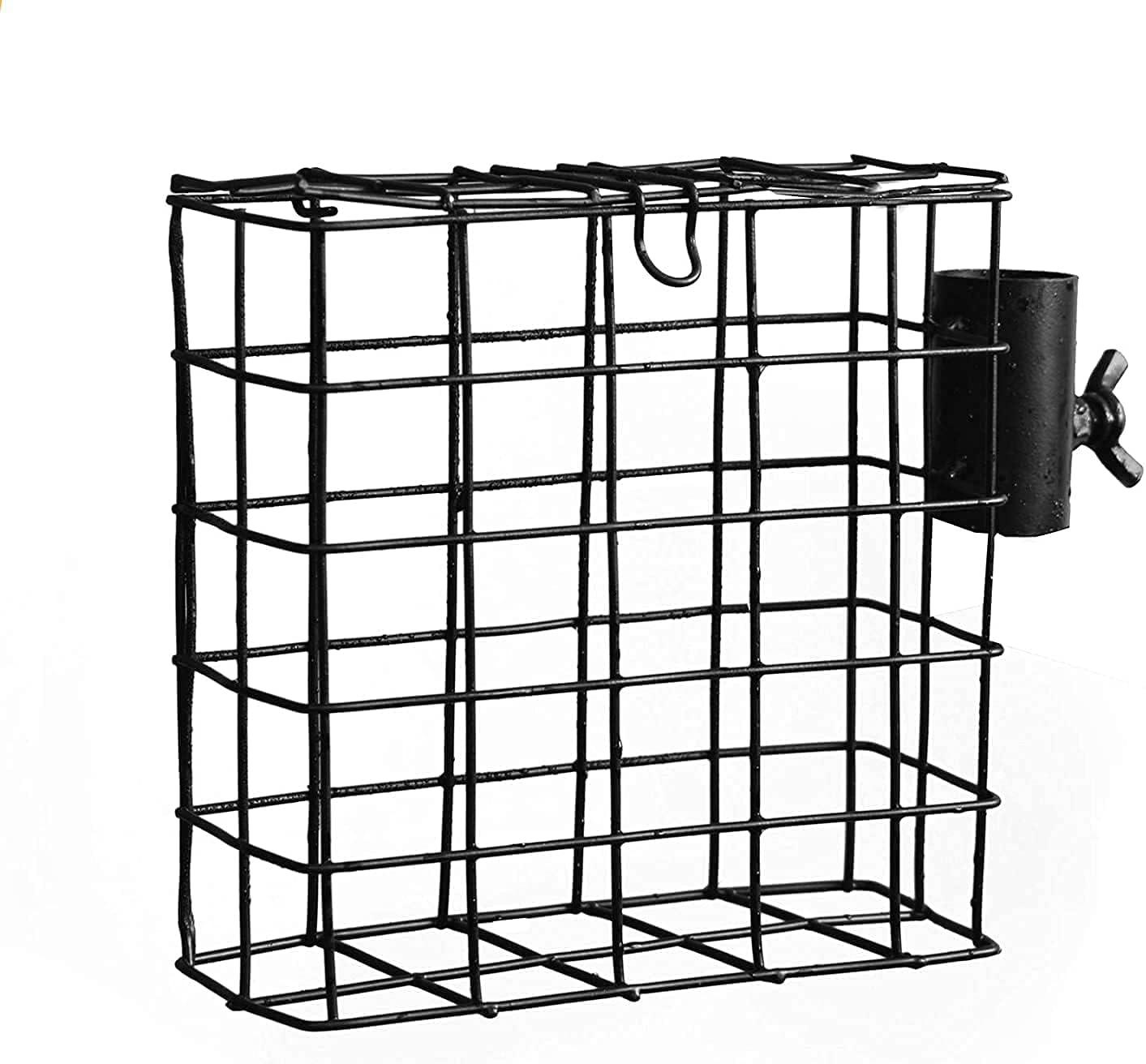 Ashman Online Deluxe Rustproof Bird Feeding Station with Suet Cage, Water Dish, Hanging Kit, Black