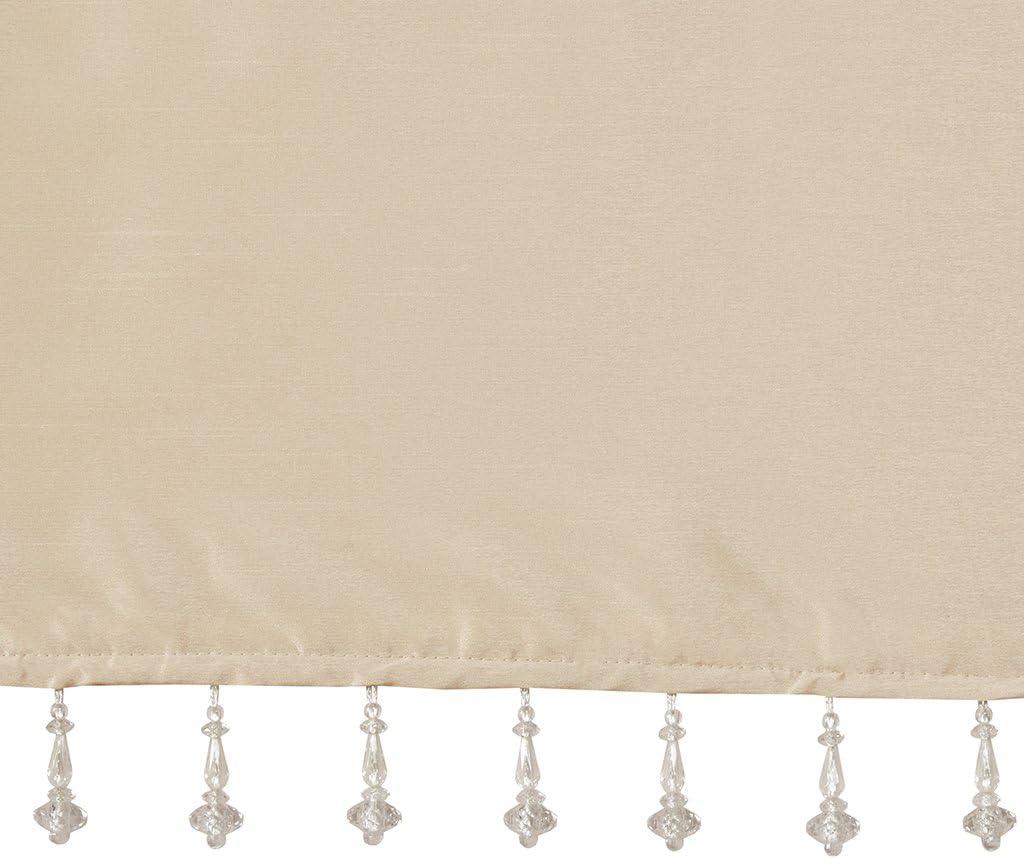 Emilia Lightweight Faux Silk Valance with Beads