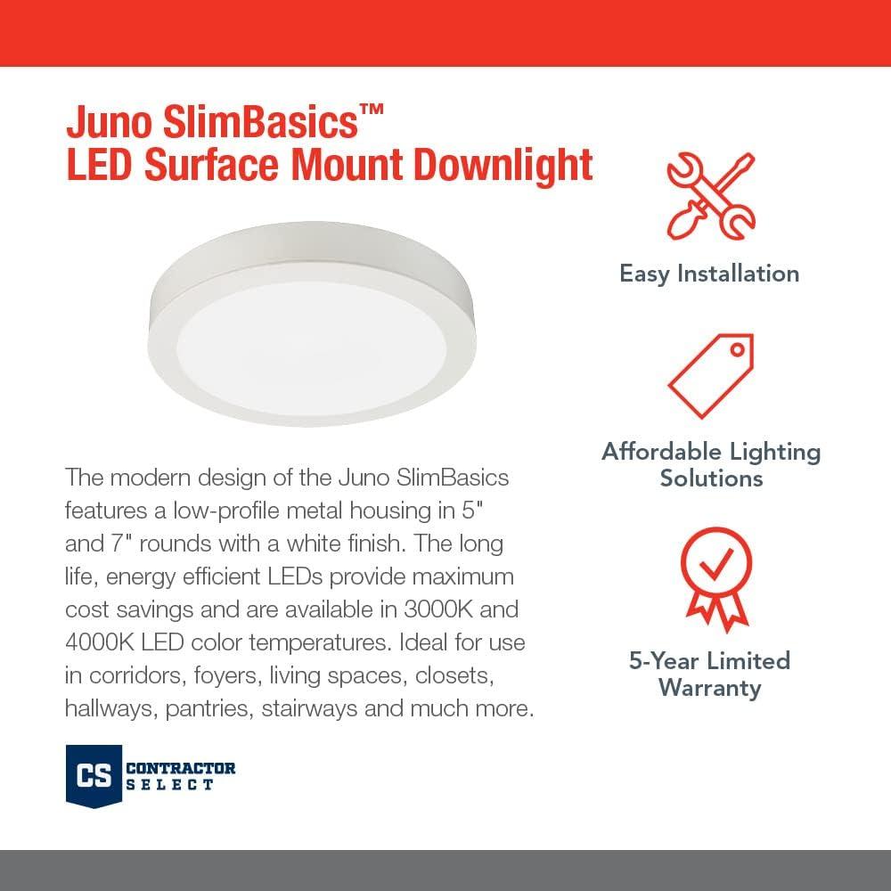 Juno Lighting Jsbc 7In 30K 90Cri Contractor Select Jsbc 7" Wide Integrated Led Flush Mount